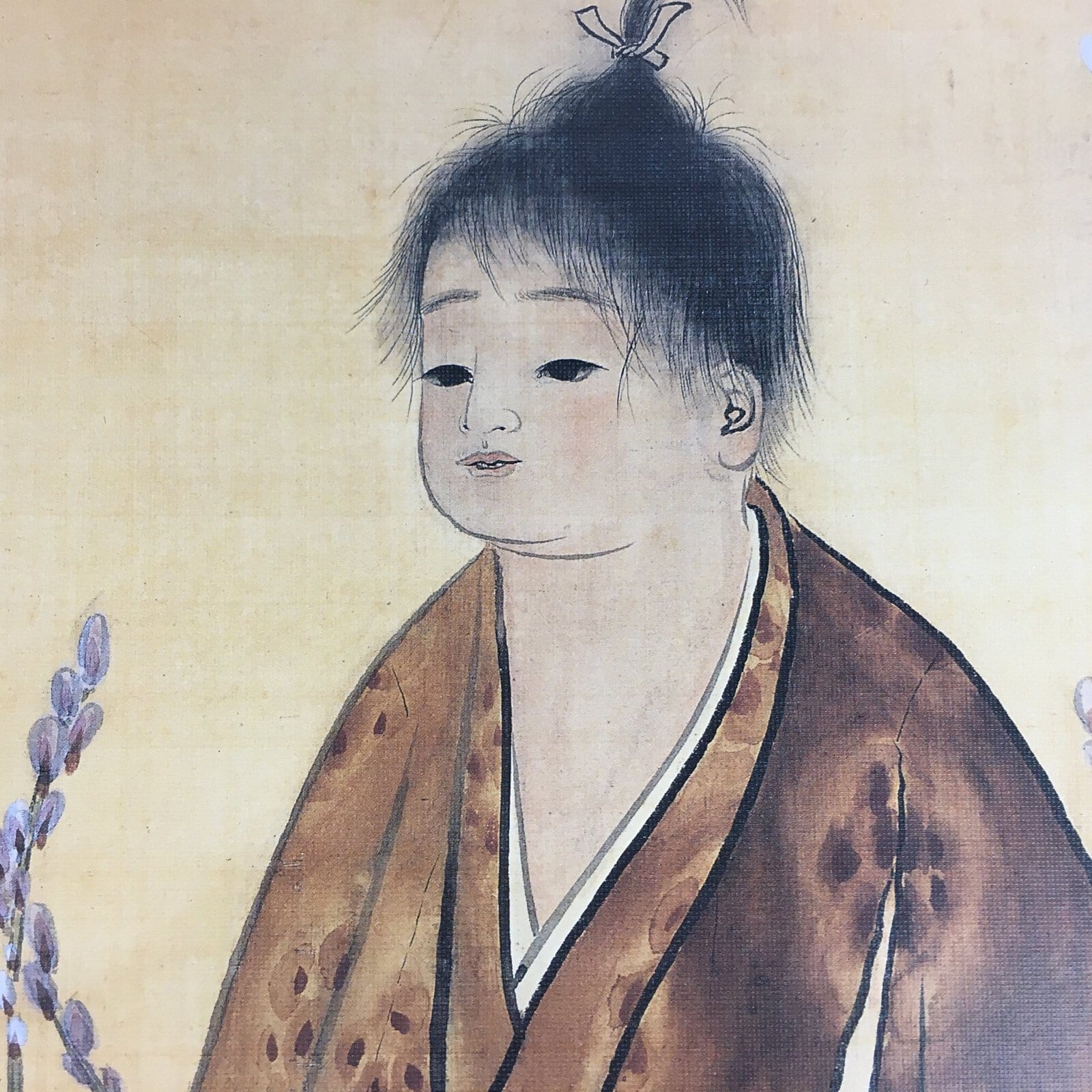 Japanese Art Board Vtg Shikishi Paper Printed Duplicate Picture Taikan Yokoyama