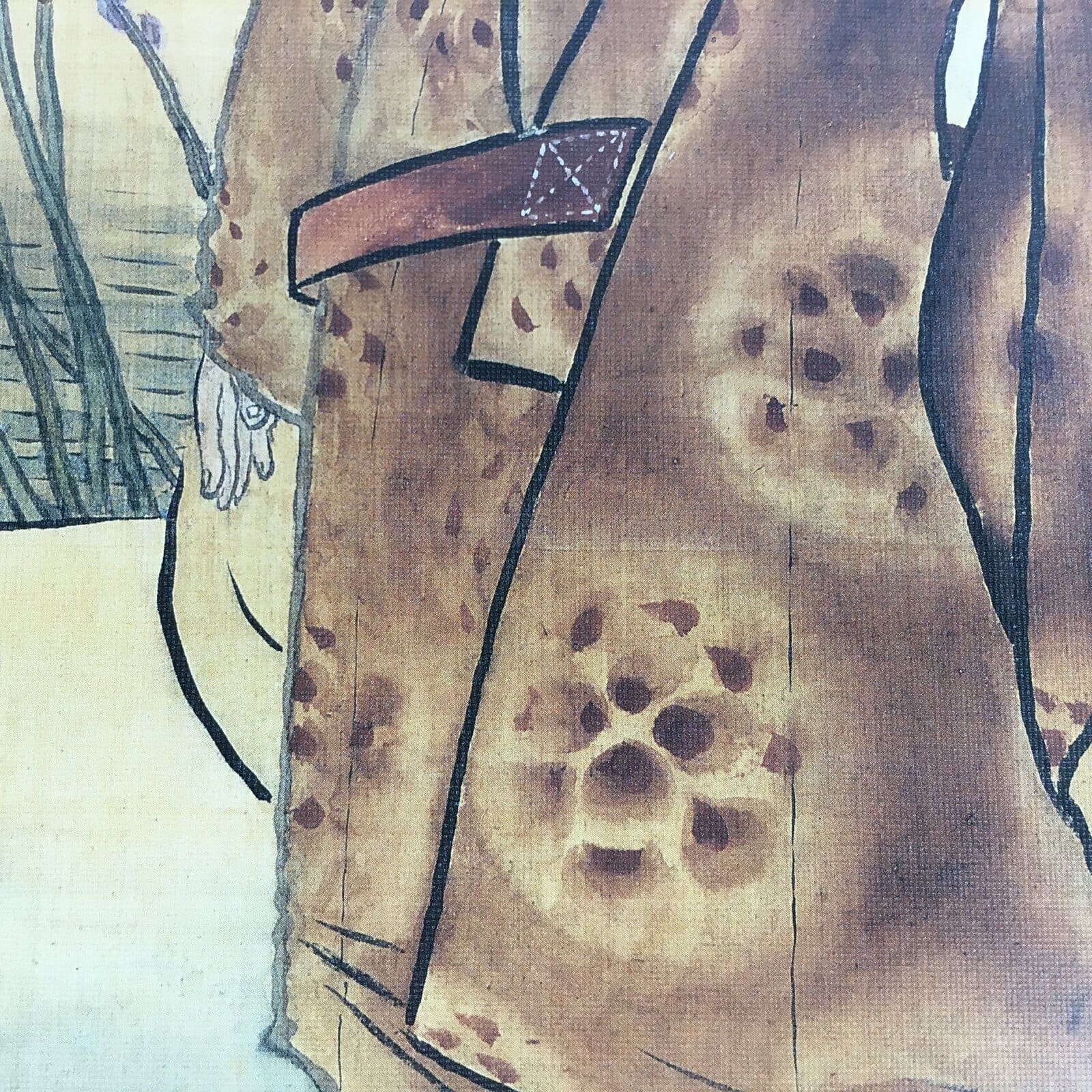 Japanese Art Board Vtg Shikishi Paper Printed Duplicate Picture Taikan Yokoyama