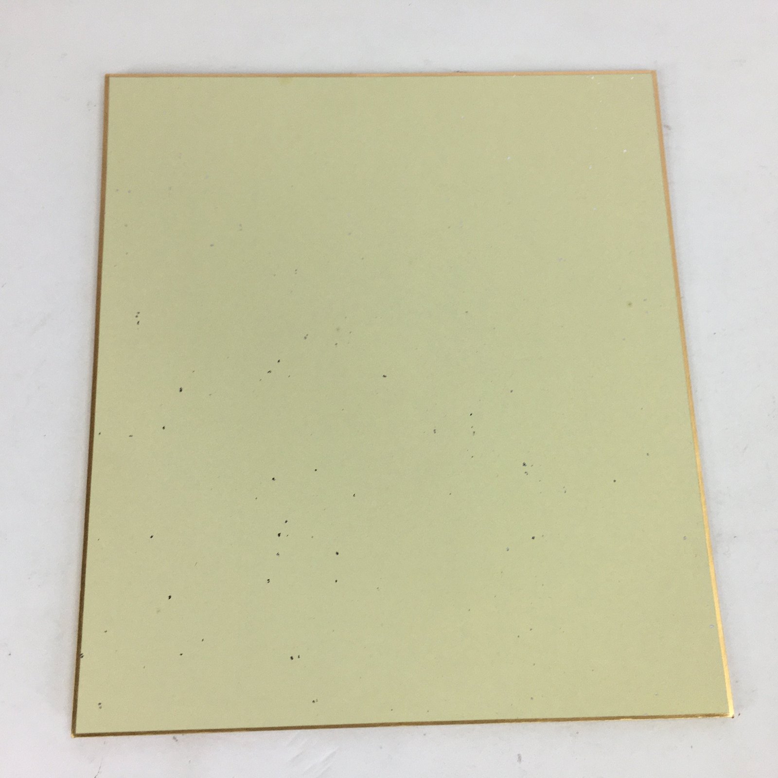 Japanese Art Board Vtg Shikishi Paper Printed Picture Old Man Dog Kanji Words A3