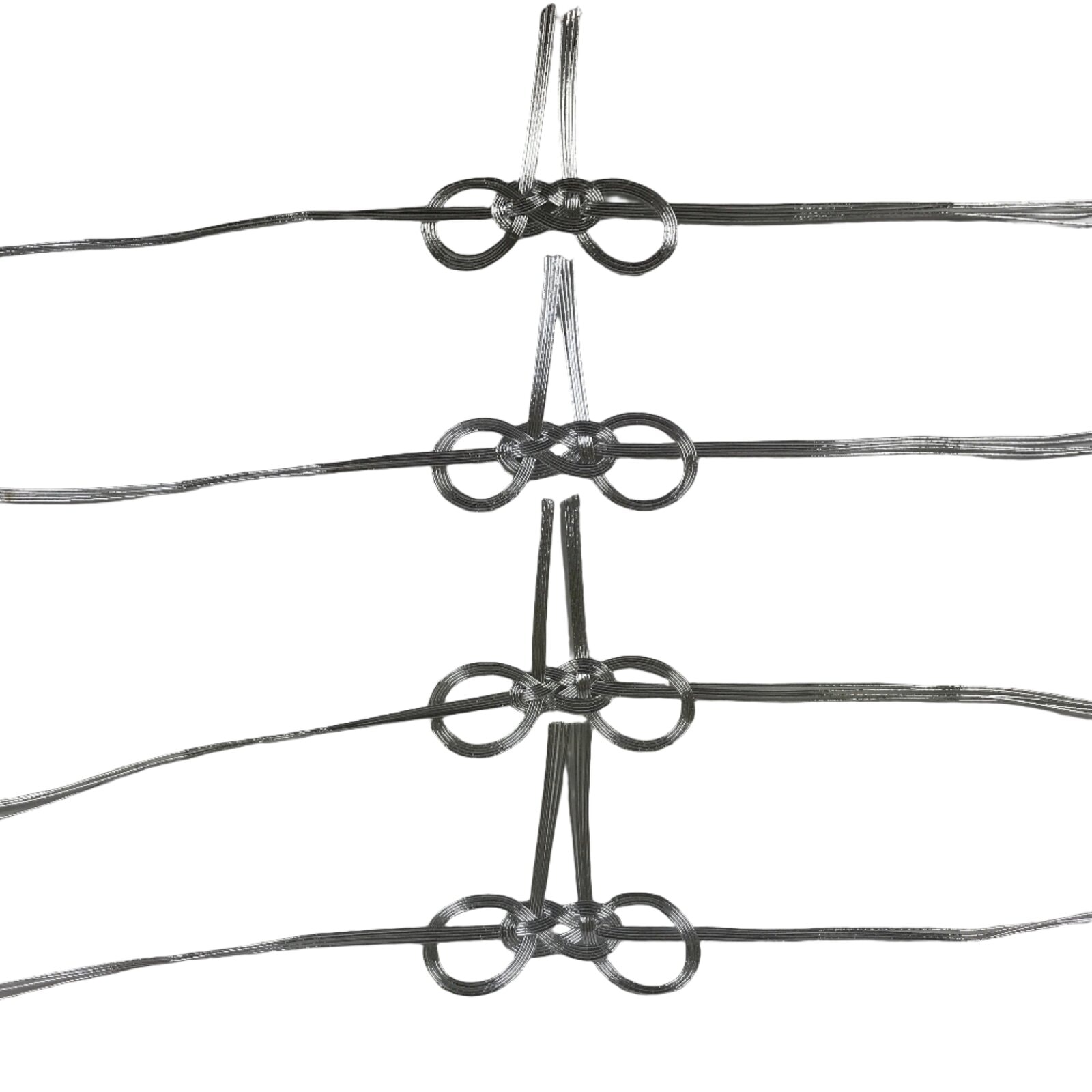 Japanese Awaji-Musubi Mizuhiki Ceremonial Knot 4pc Funeral Soushiki Silver BA829