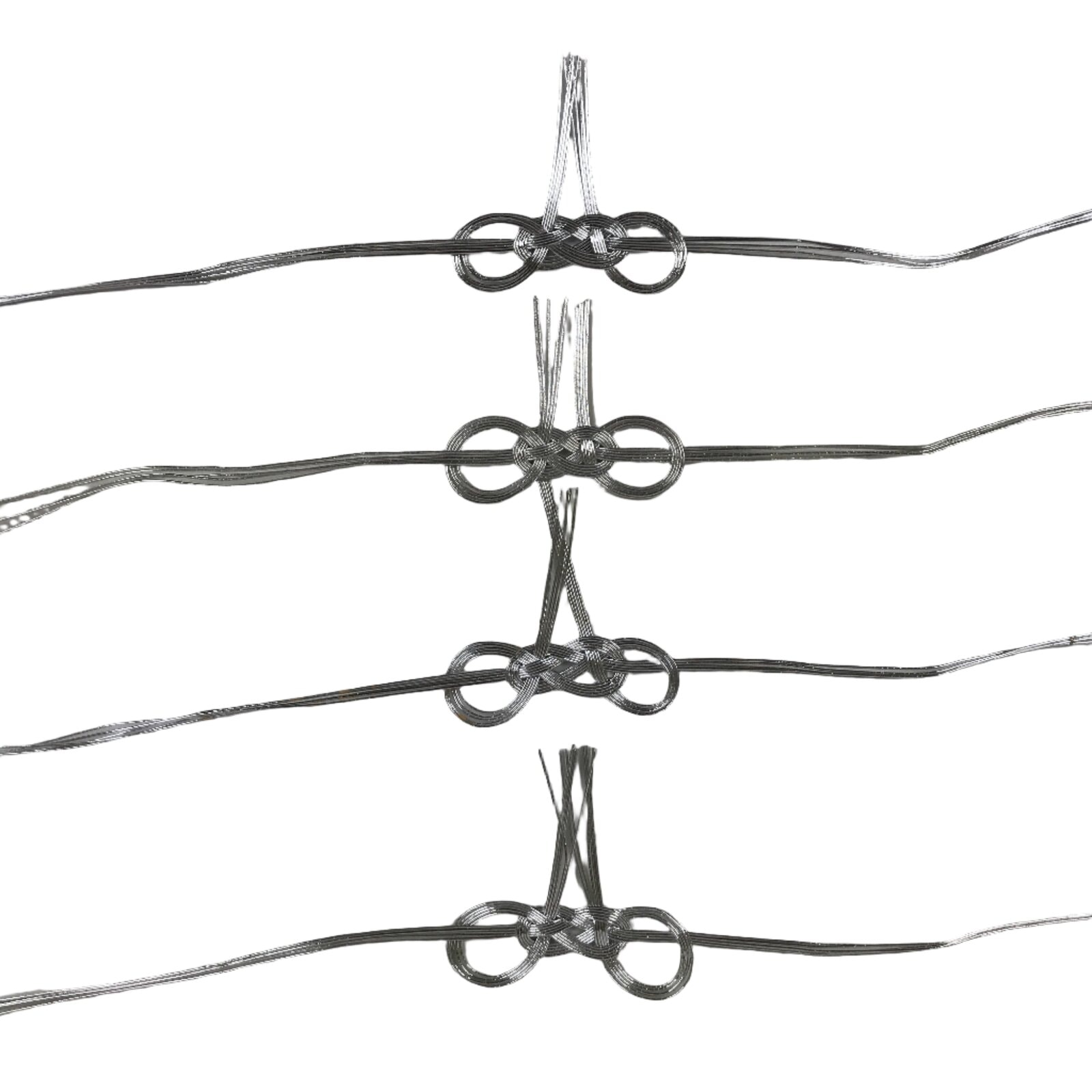 Japanese Awaji-Musubi Mizuhiki Ceremonial Knot 4pc Funeral Soushiki Silver BA831