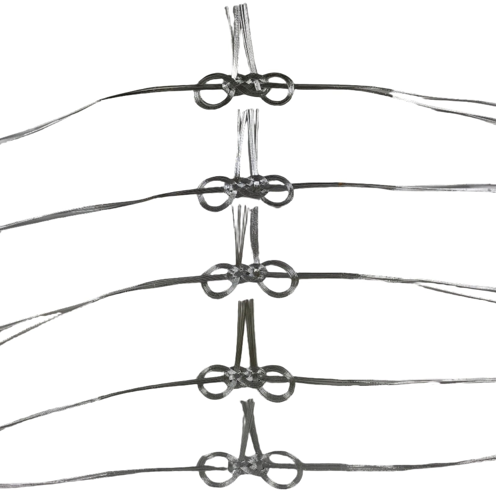 Japanese Awaji-Musubi Mizuhiki Ceremonial Knot 5pc Funeral Soushiki Silver BA832