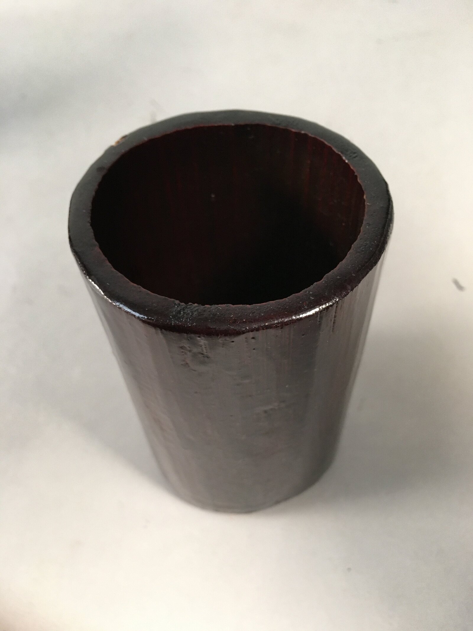 Japanese Bamboo Basket Vtg Flower Vase Ikebana Arrangement Kado B137