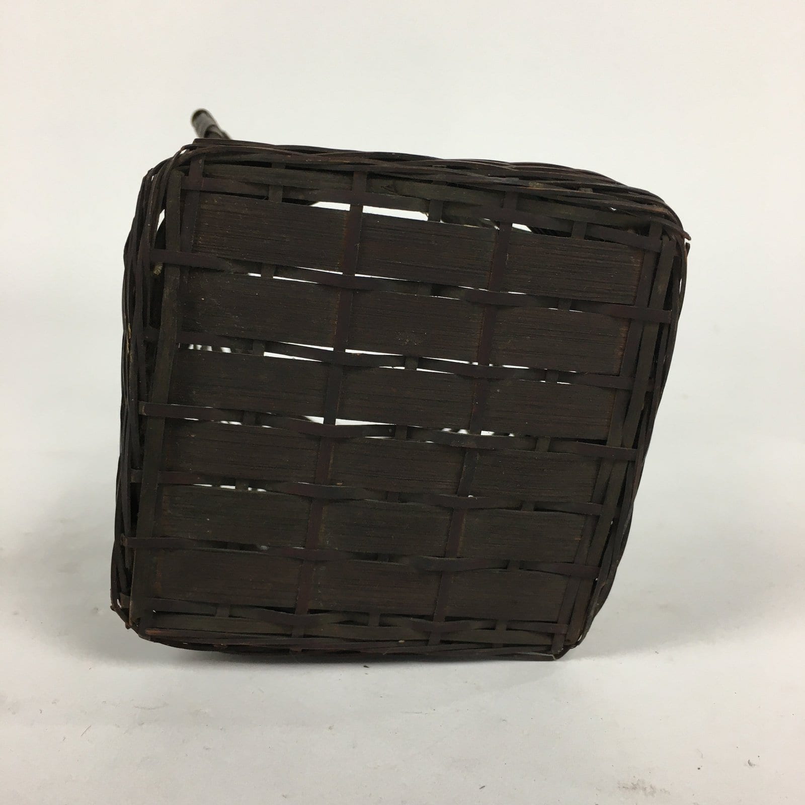 Japanese Bamboo Basket Vtg Ikebana Flower Arrangement Kado Kago B181