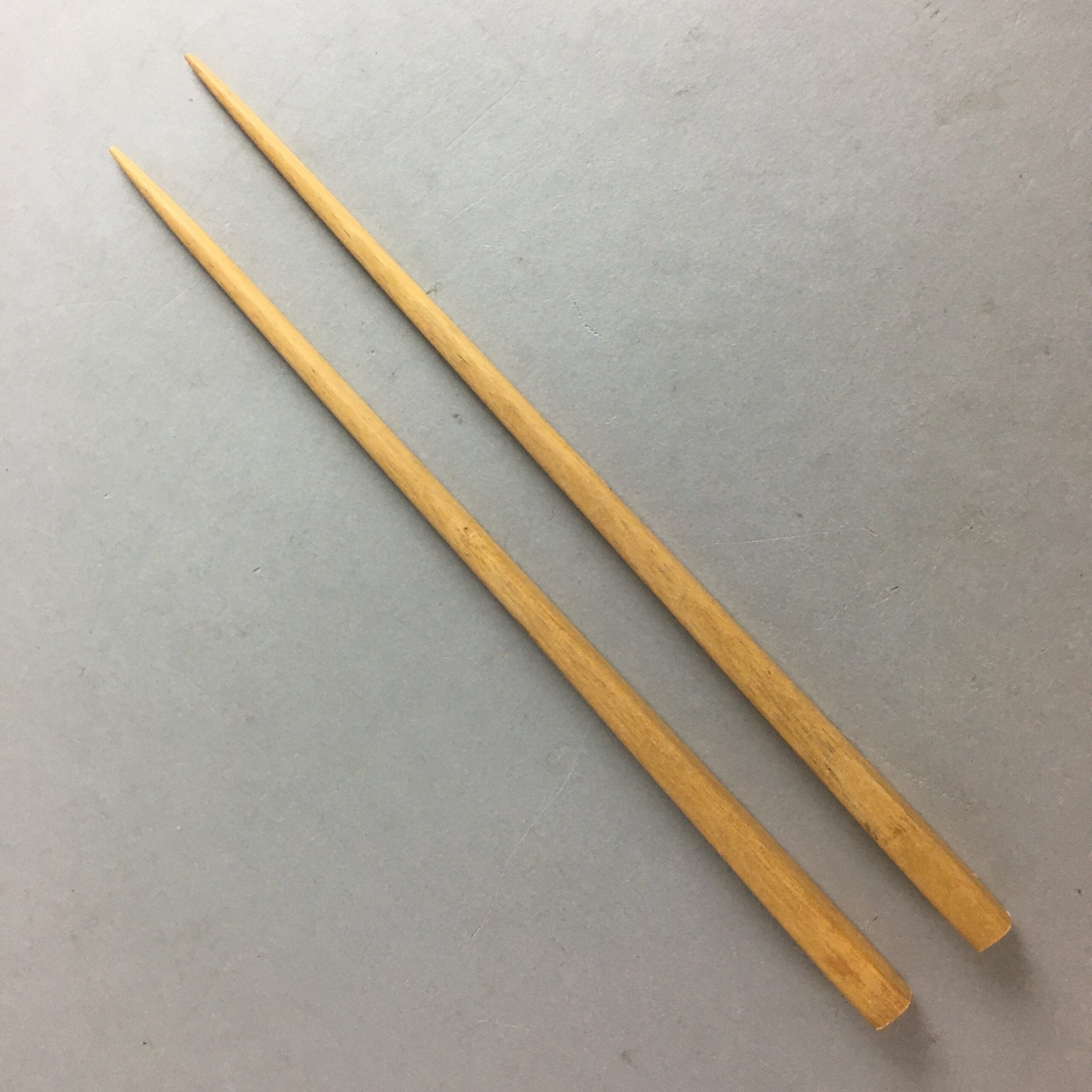Japanese Bamboo Chopsticks 1 Pair Vtg Hashi Reusable Tableware Brown J847