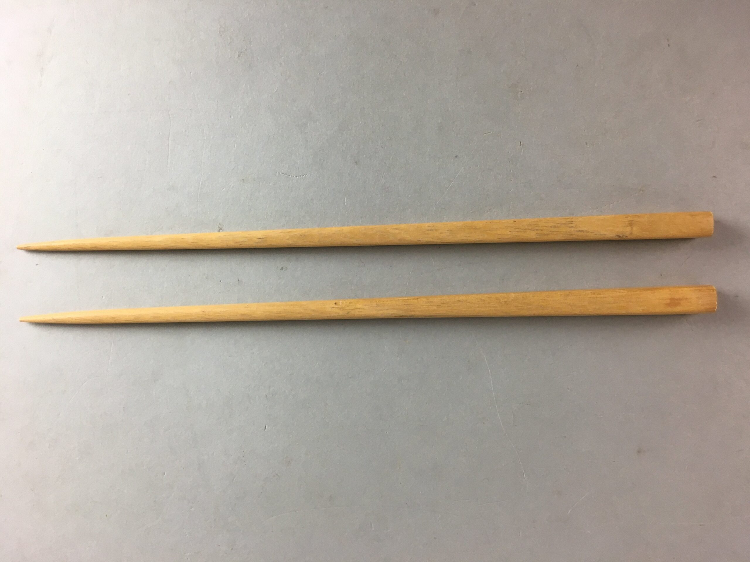 Japanese Bamboo Chopsticks 1 Pair Vtg Hashi Reusable Tableware Brown J847