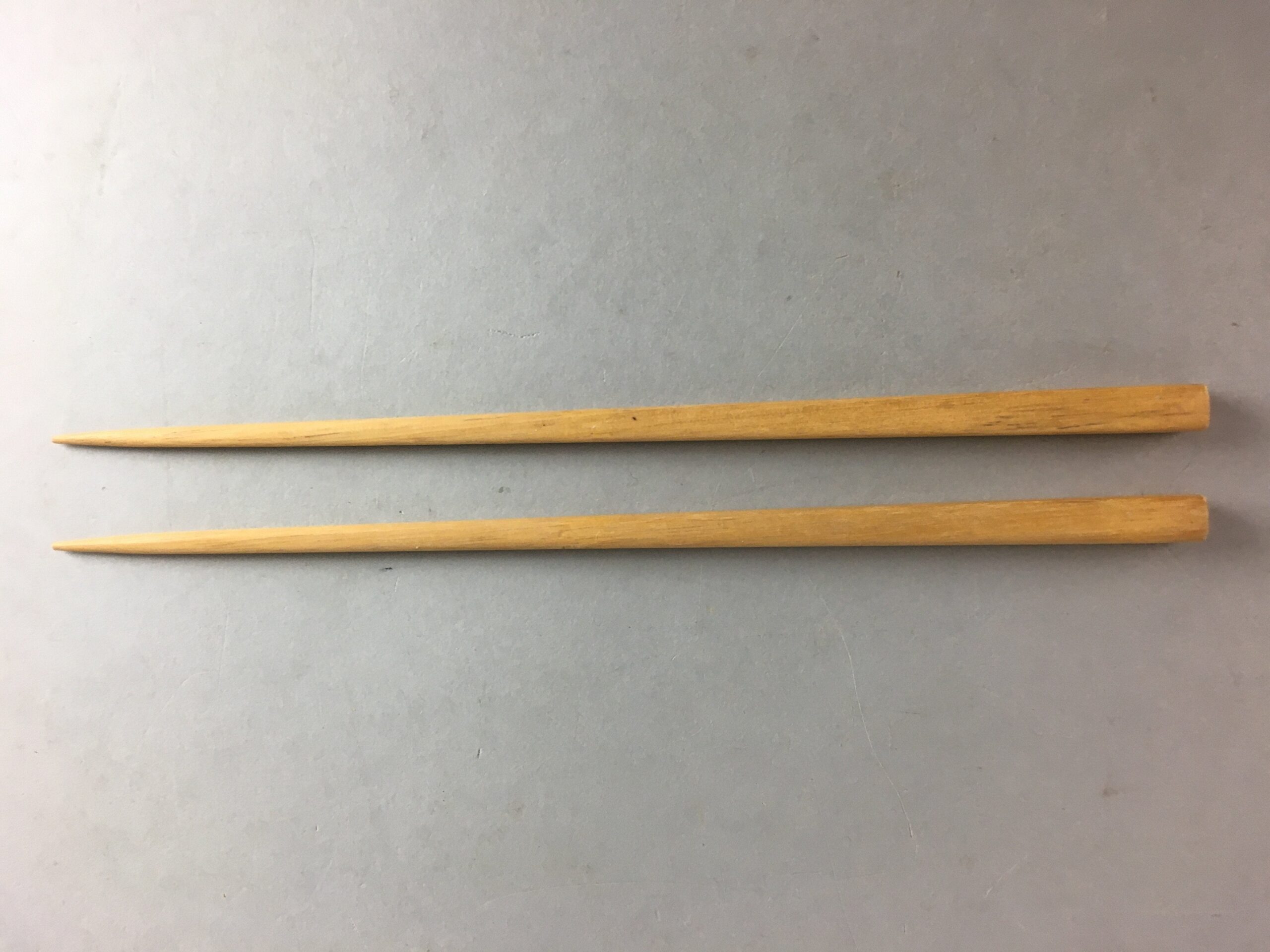 Japanese Bamboo Chopsticks 1 Pair Vtg Hashi Reusable Tableware Brown J847