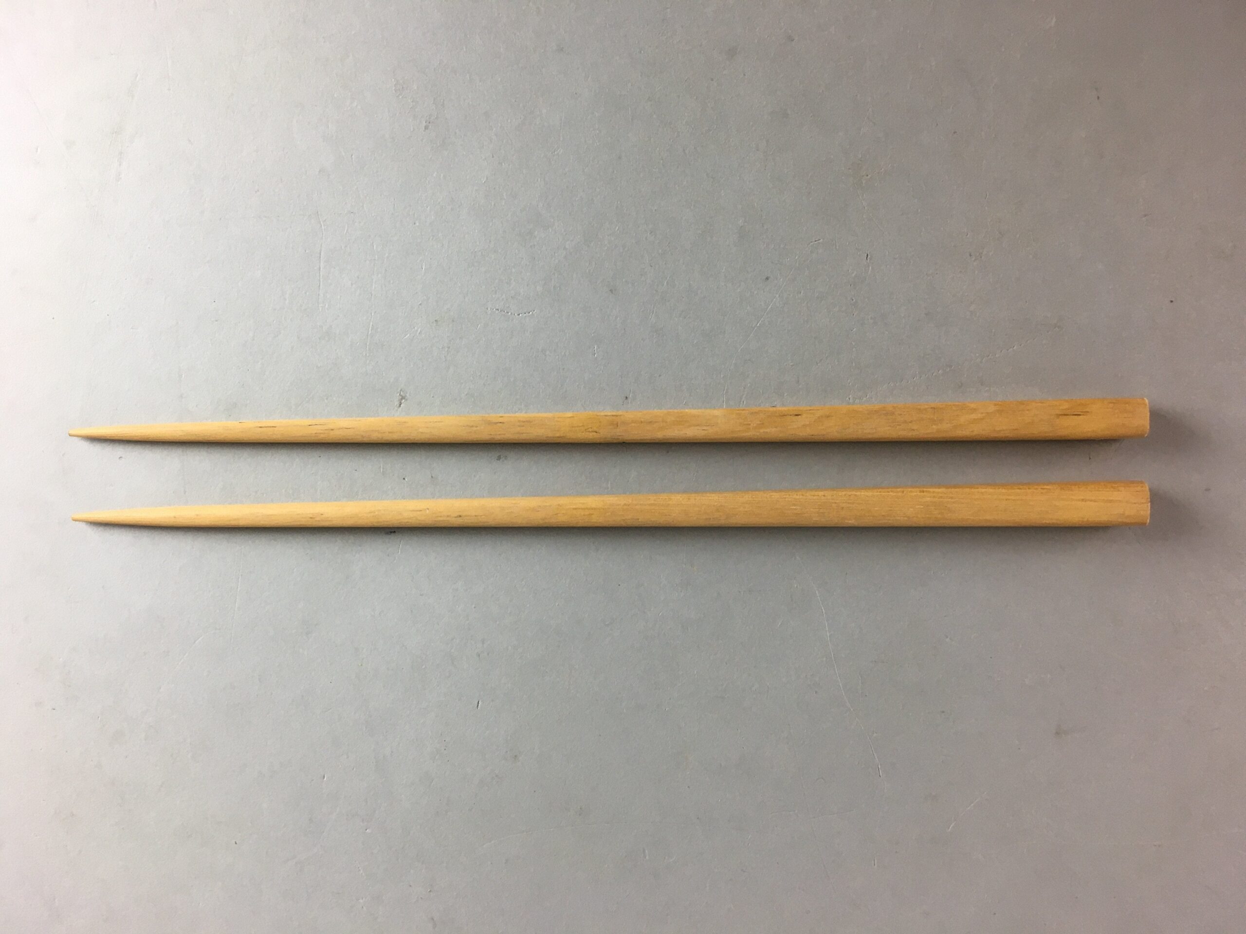 Japanese Bamboo Chopsticks 1 Pair Vtg Hashi Reusable Tableware Brown J847