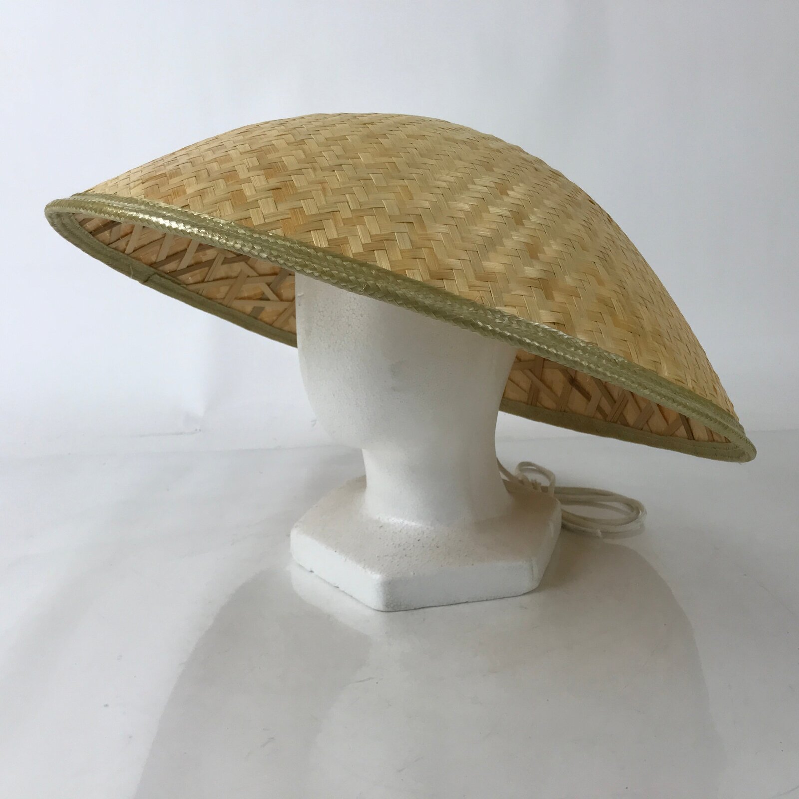 Japanese Bamboo Henro Kasa Hat Sugegasa Vtg Pilgrimage Sun Protection B248
