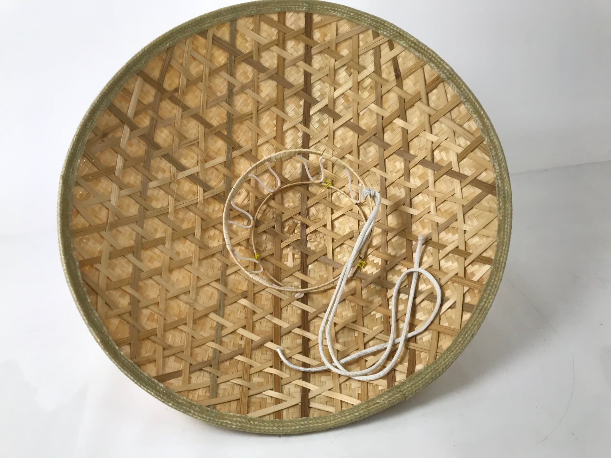 Japanese Bamboo Henro Kasa Hat Sugegasa Vtg Pilgrimage Sun Protection B248