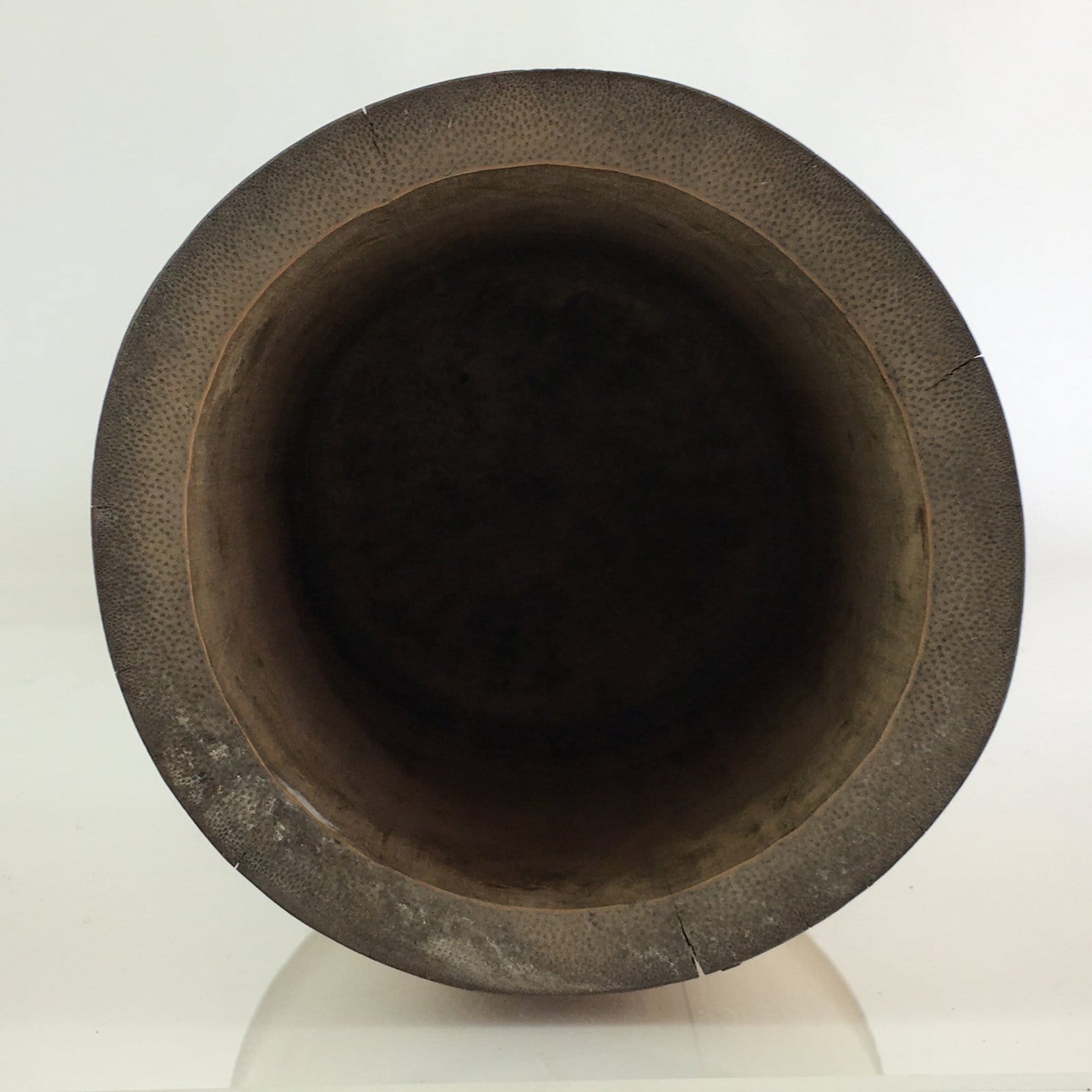 Japanese Bamboo Tube Vase Hanaire Vtg Ikebana Tea Ceremony FK10