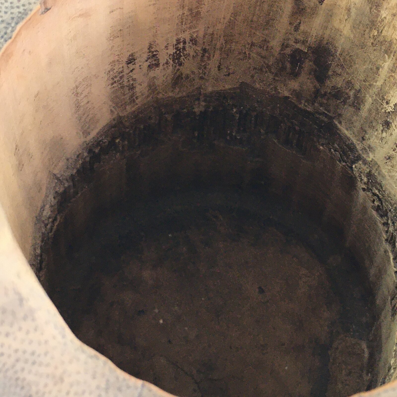 Japanese Bamboo Tube Vase Hanaire Vtg Ikebana Tea Ceremony FK10