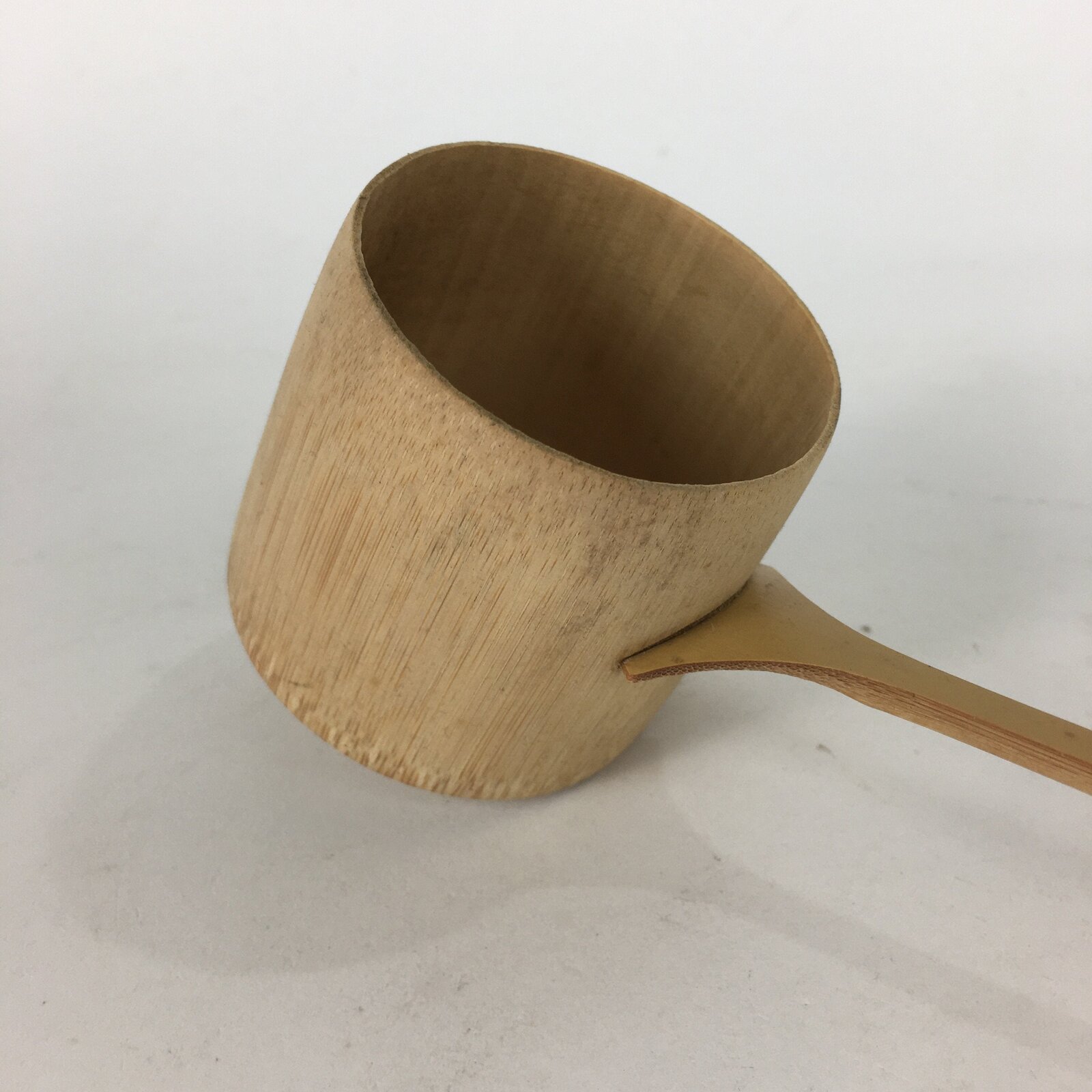 Japanese Bamboo Water Scoop Tea Ceremony Vtg Hishaku Tea Utensils TG117
