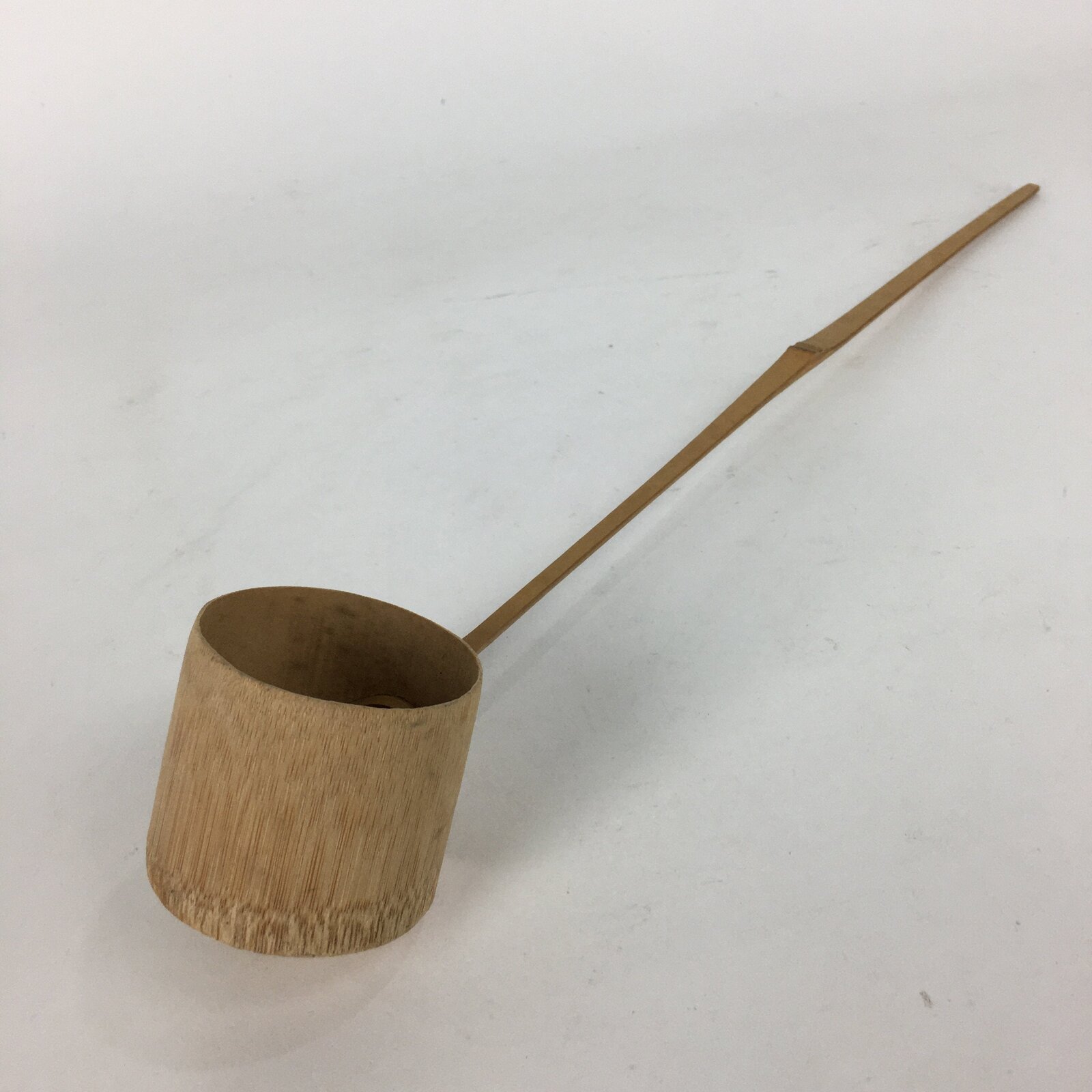 Japanese Bamboo Water Scoop Tea Ceremony Vtg Hishaku Tea Utensils TG118