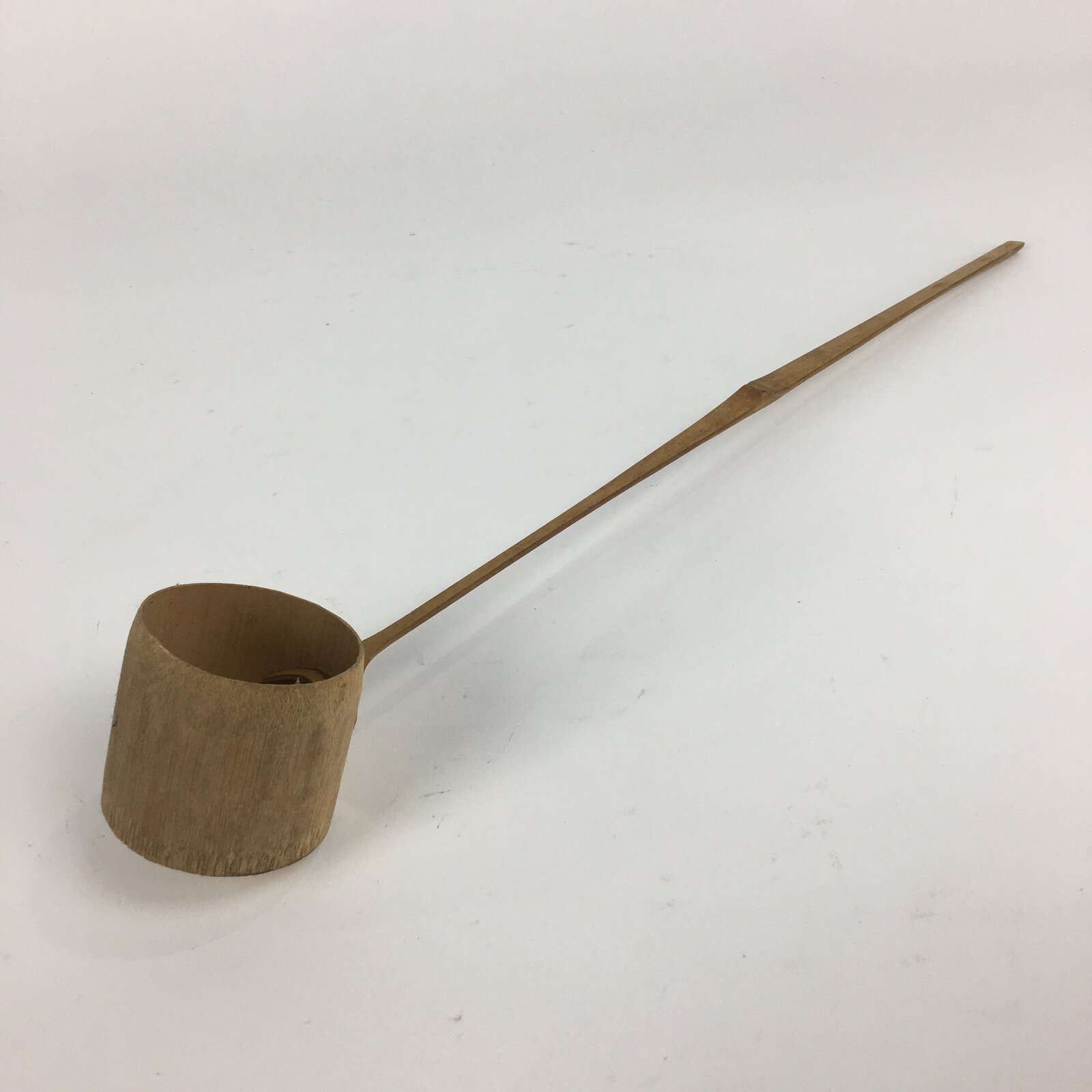 Japanese Bamboo Water Scoop Tea Ceremony Vtg Hishaku Tea Utensils TG169