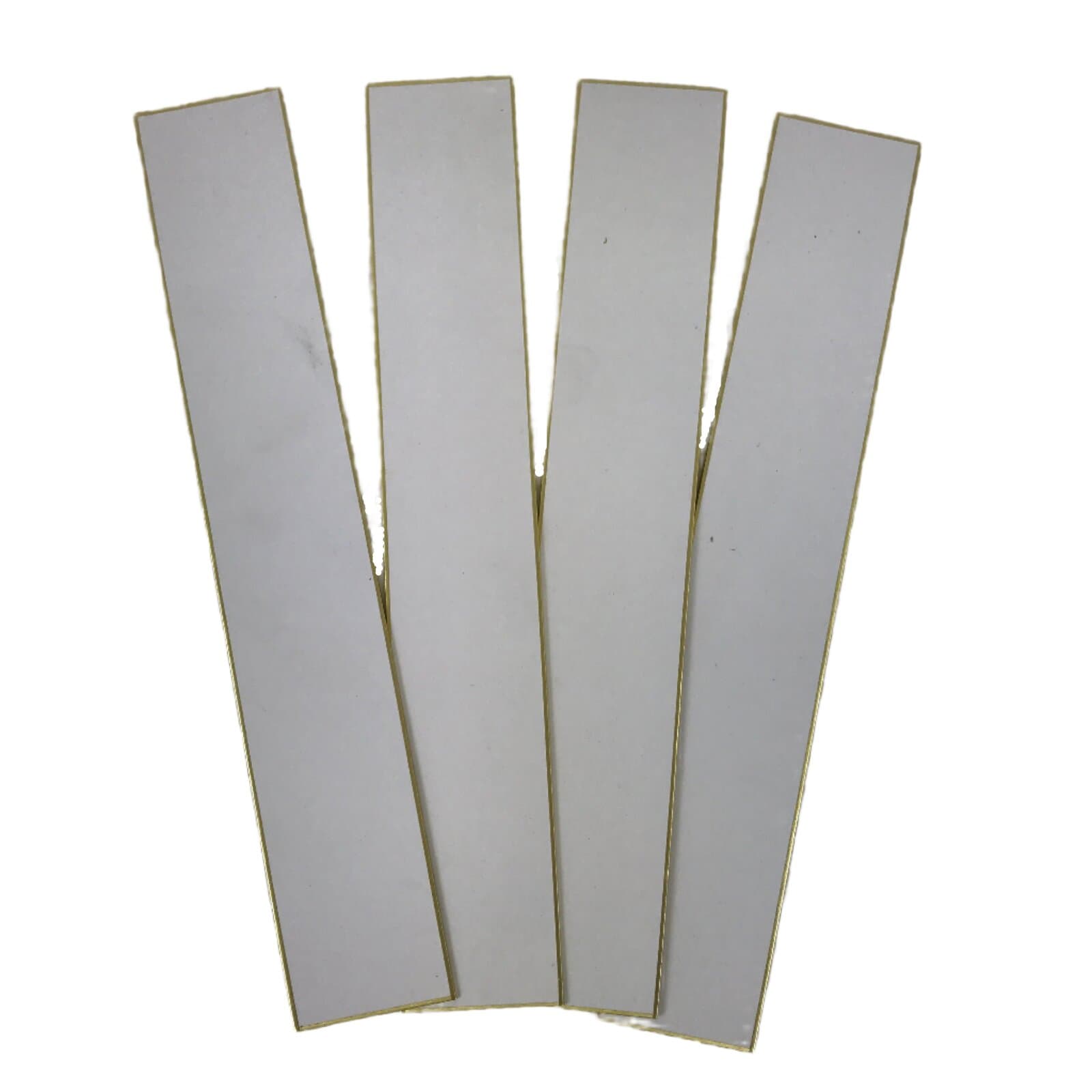 Japanese Blank Tanzaku Shikishi Art Board Set Vtg 4pcs White Gold Border A747