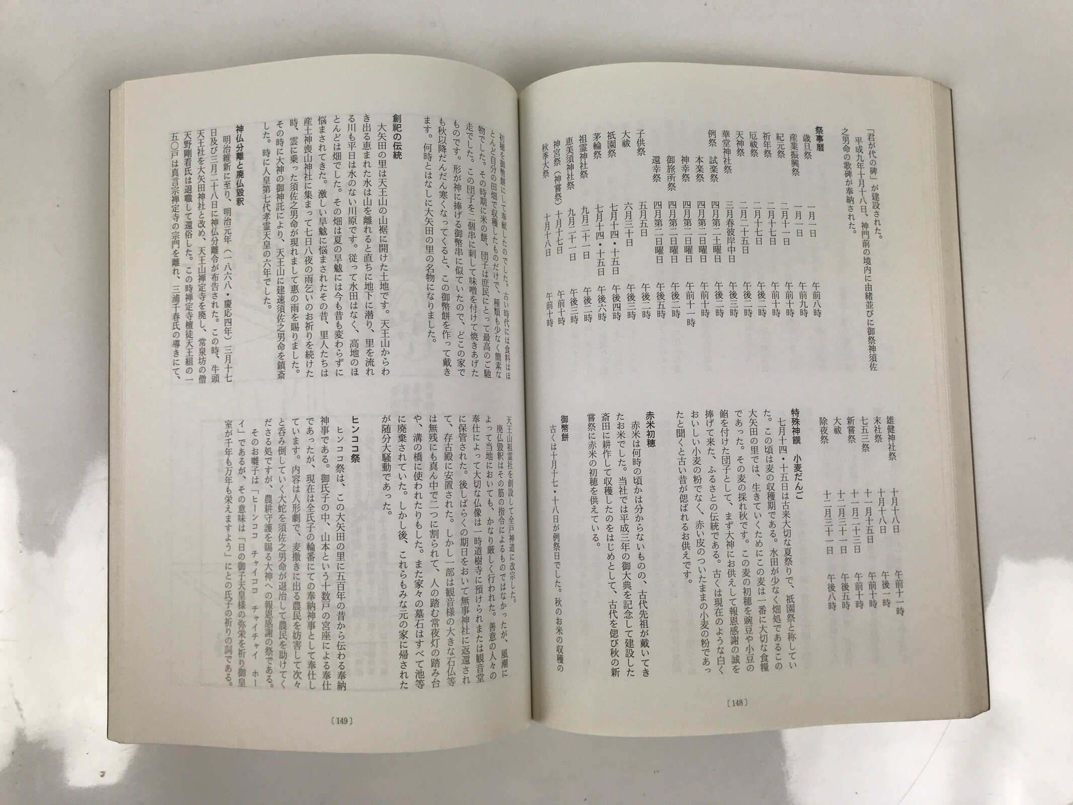 Japanese Book Jinmyocho 1998 Shinto Shrine Register Gifu Prefecture BA604