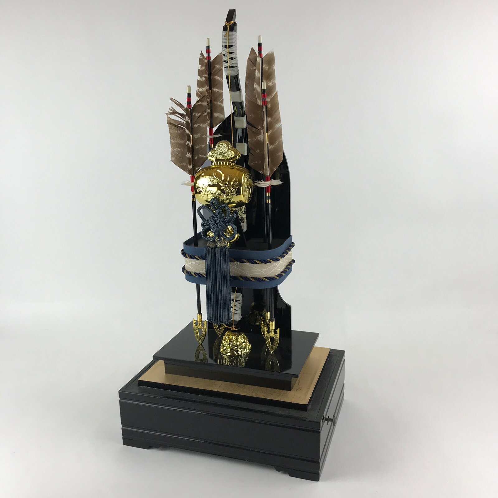 Japanese Bow Arrow And Gavel Display Stand Music Box Hamayumi New Year ID507