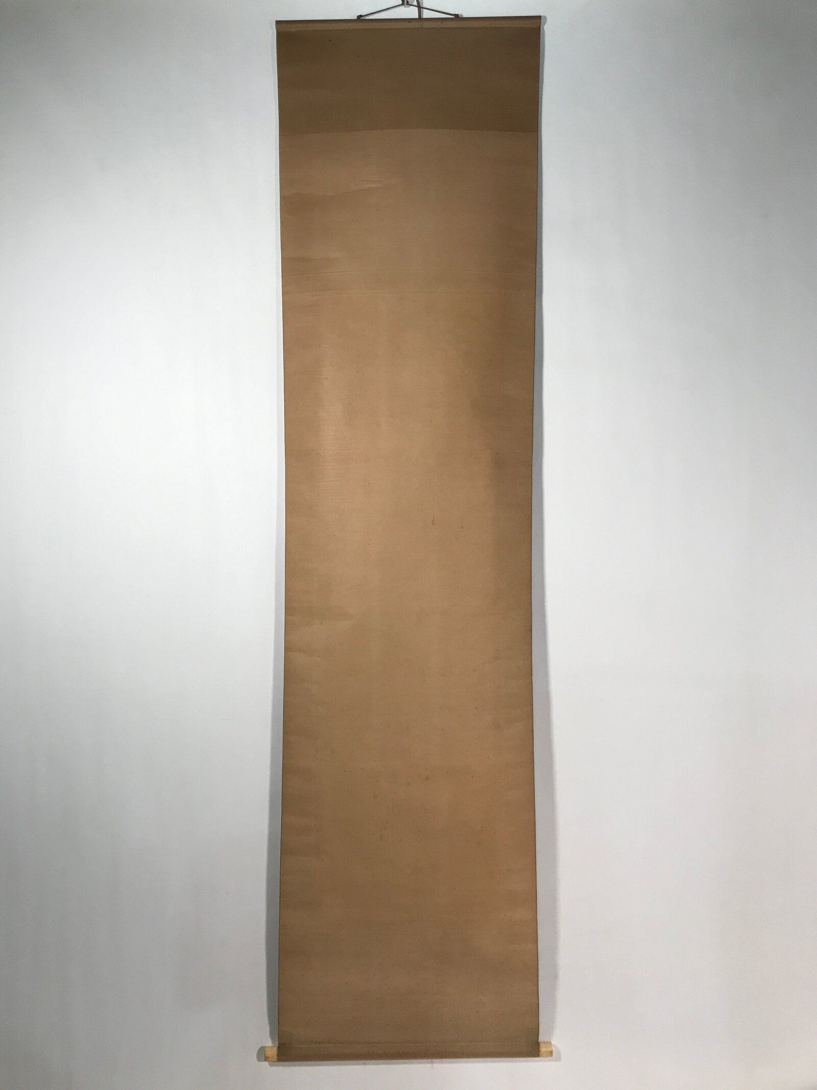 Japanese Boxed Hanging Scroll Kakejiku Vtg House Mountain Tree Color KJ135