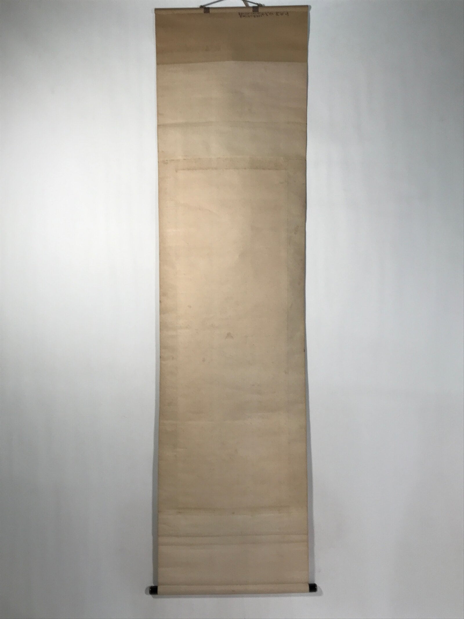 Japanese Boxed Hanging Scroll Vtg Kakejiku Standing Hina Dolls Portrait KJ159