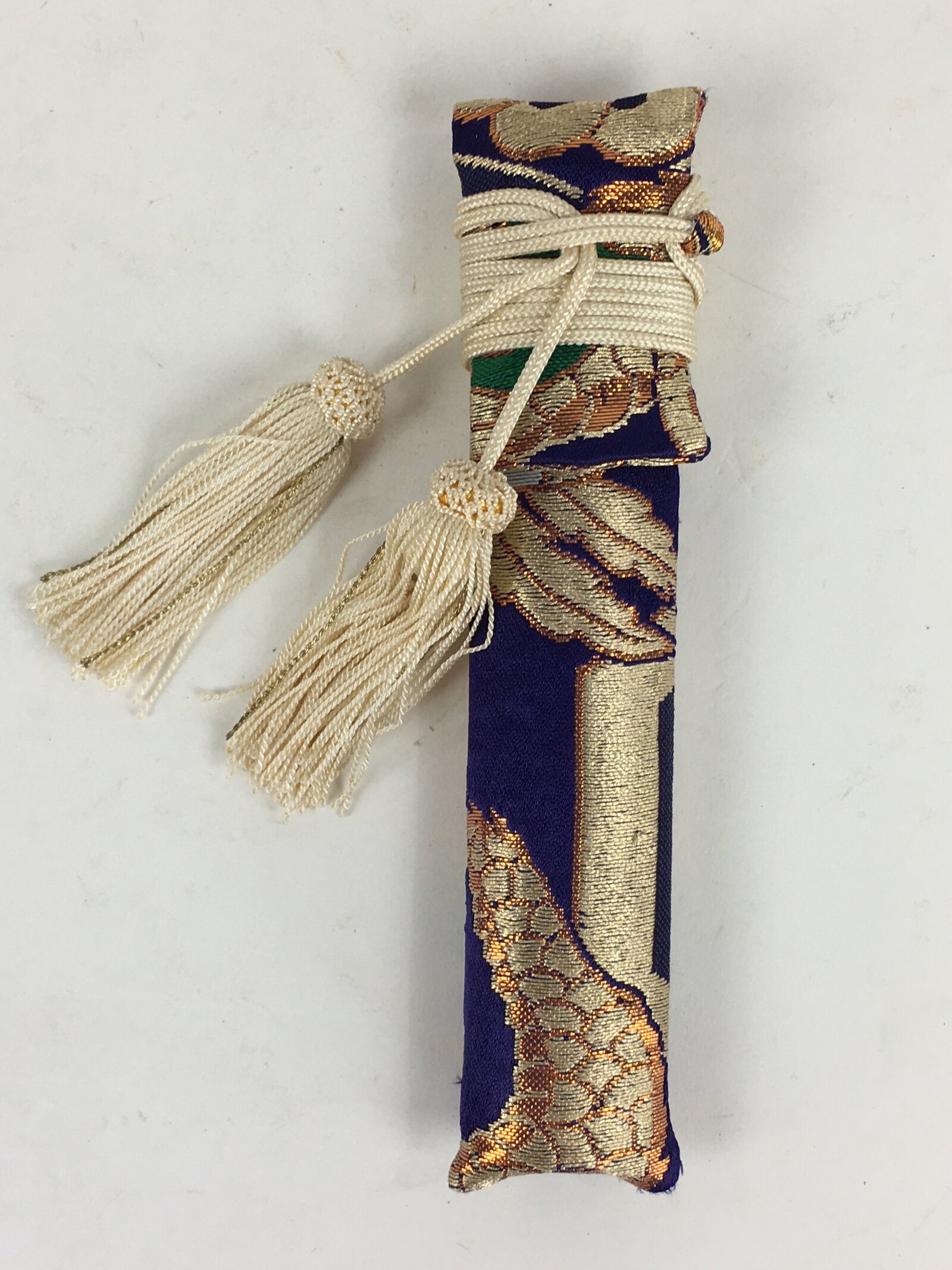 Japanese Boxed Kimono Accessory Vtg Kaiken Small Sword Case Shichigosan PX617