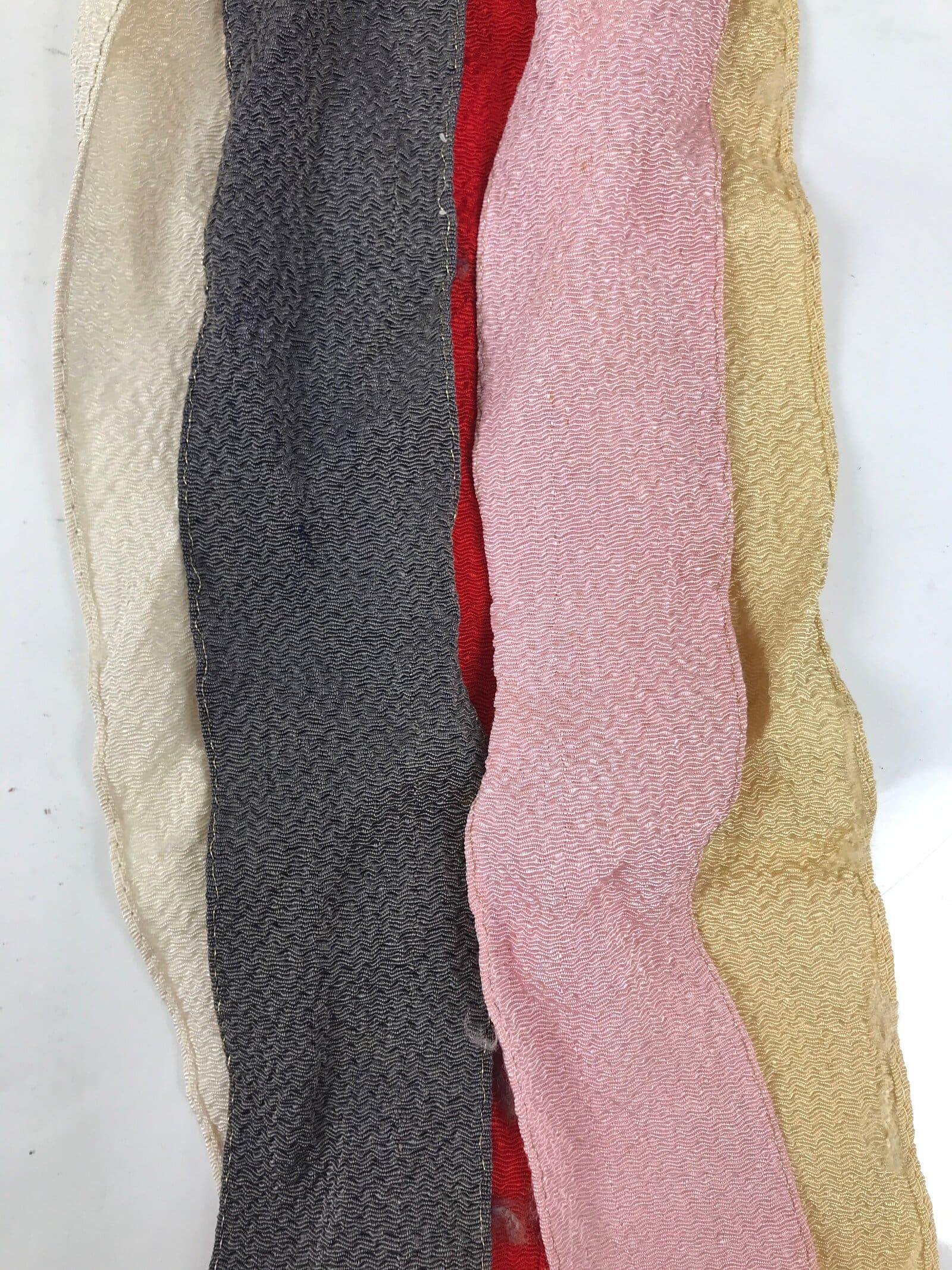 Japanese Boys' Day Koinobori Indoor Carp Streamer Display Vtg 2 Stands ID625