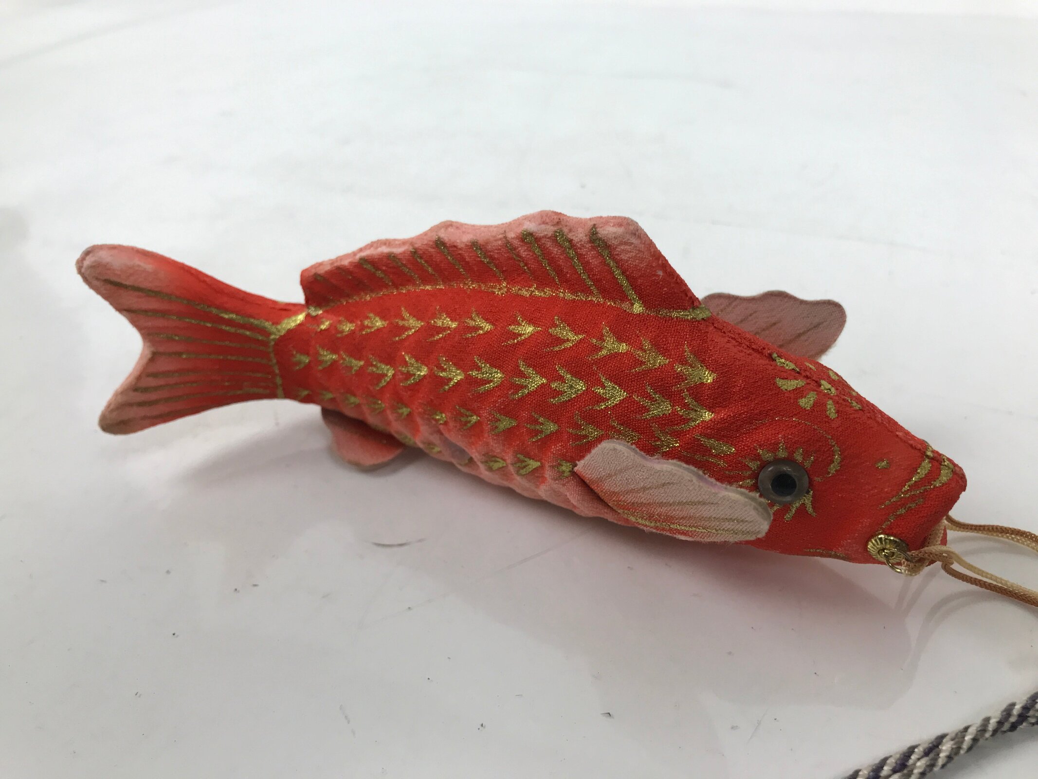 Japanese Boys' Day Koinobori Indoor Carp Streamer Display Vtg 2 Stands ID625