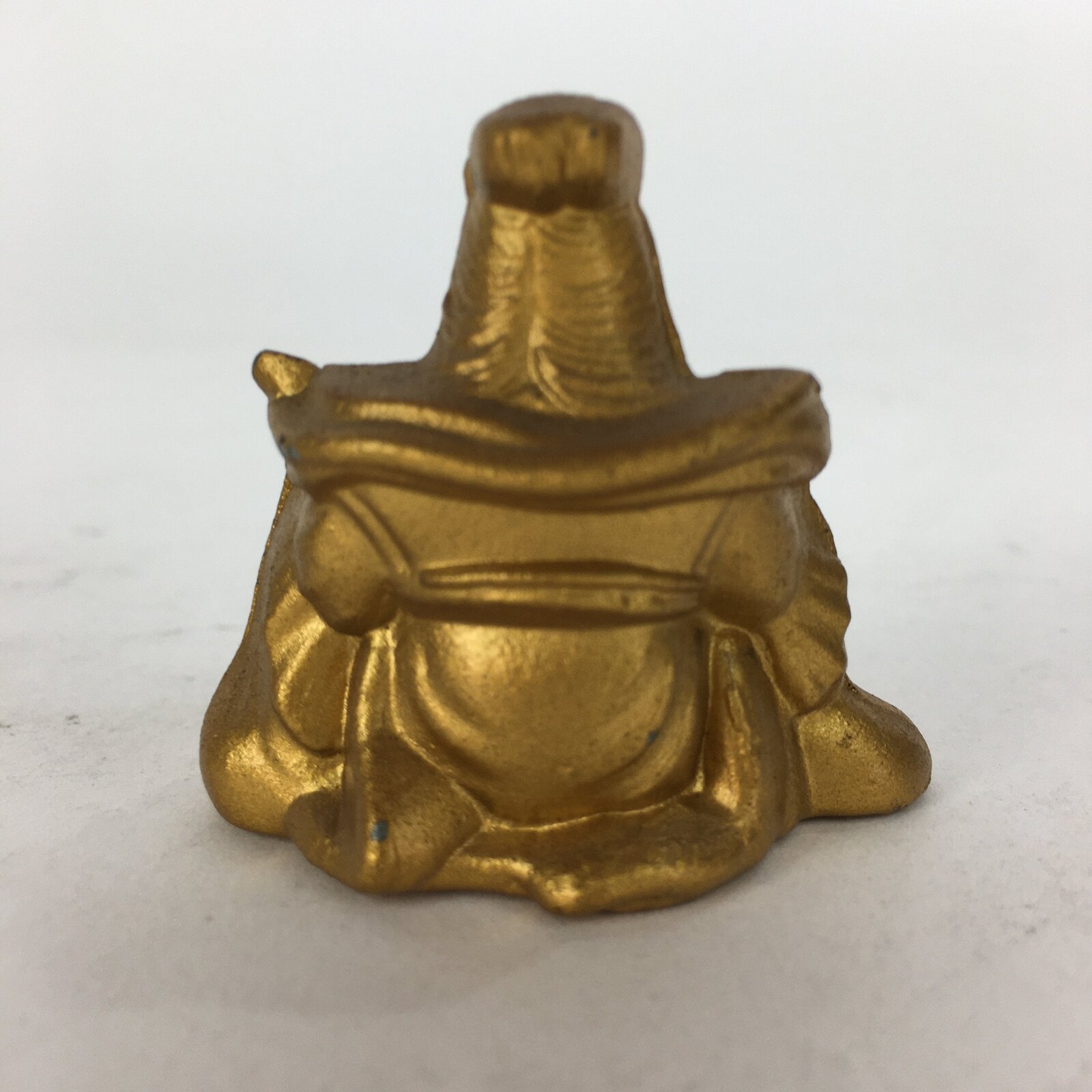 Japanese Brass 7 Lucky Gods Statue Benzaiten Vtg Golden Figurine Okimono BD712