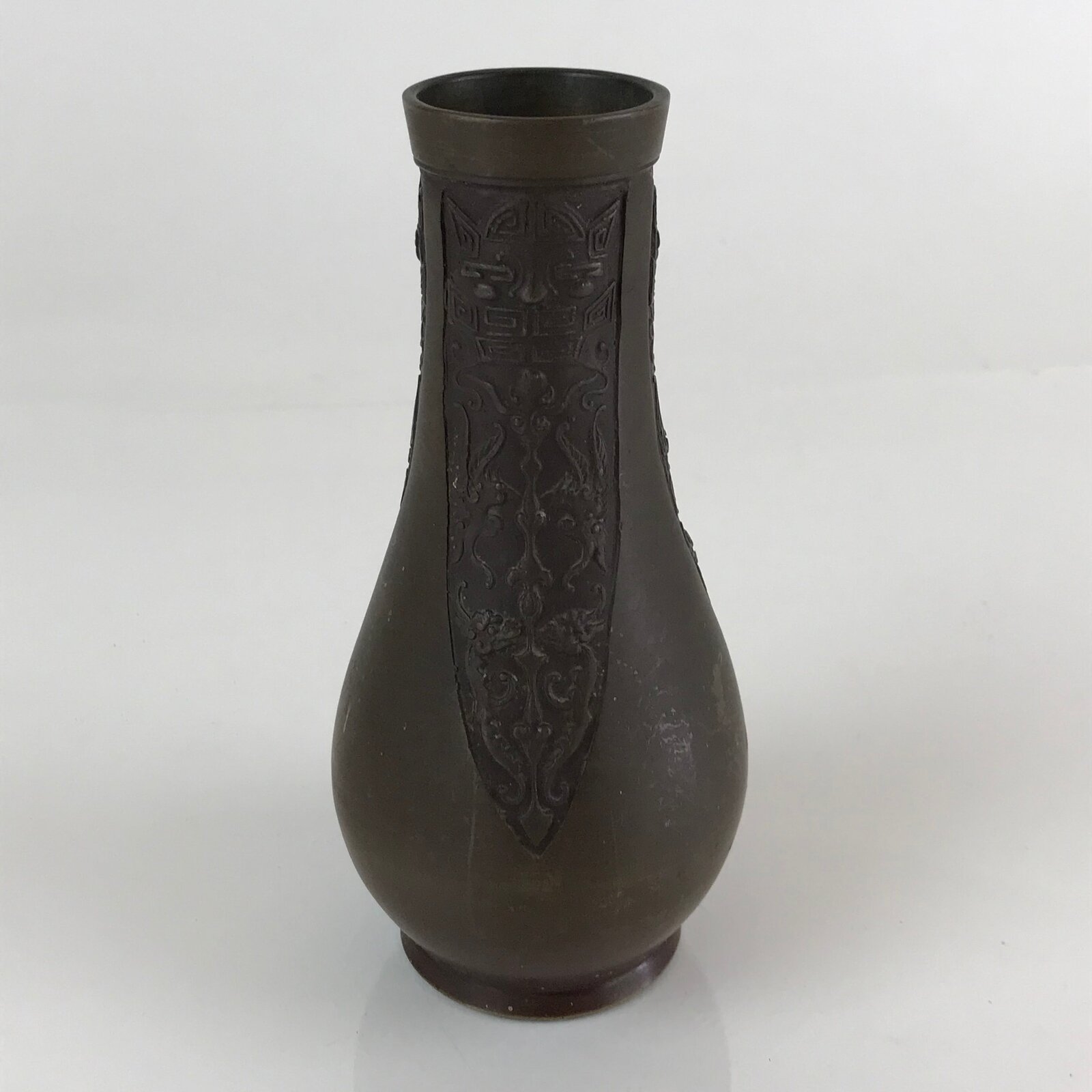 Japanese Bronze Buddhist Altar Fitting Flower Vase Vtg Butsudan BU743