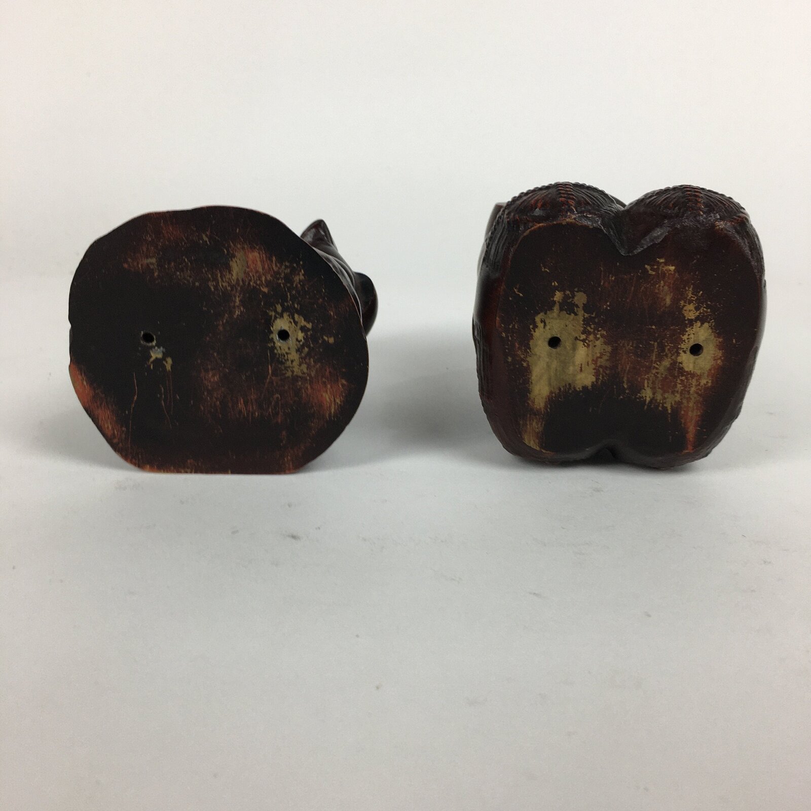 Japanese Bronze Statue Vtg 7 Lucky Gods Ebisu Daikokuten Wooden Box PX543