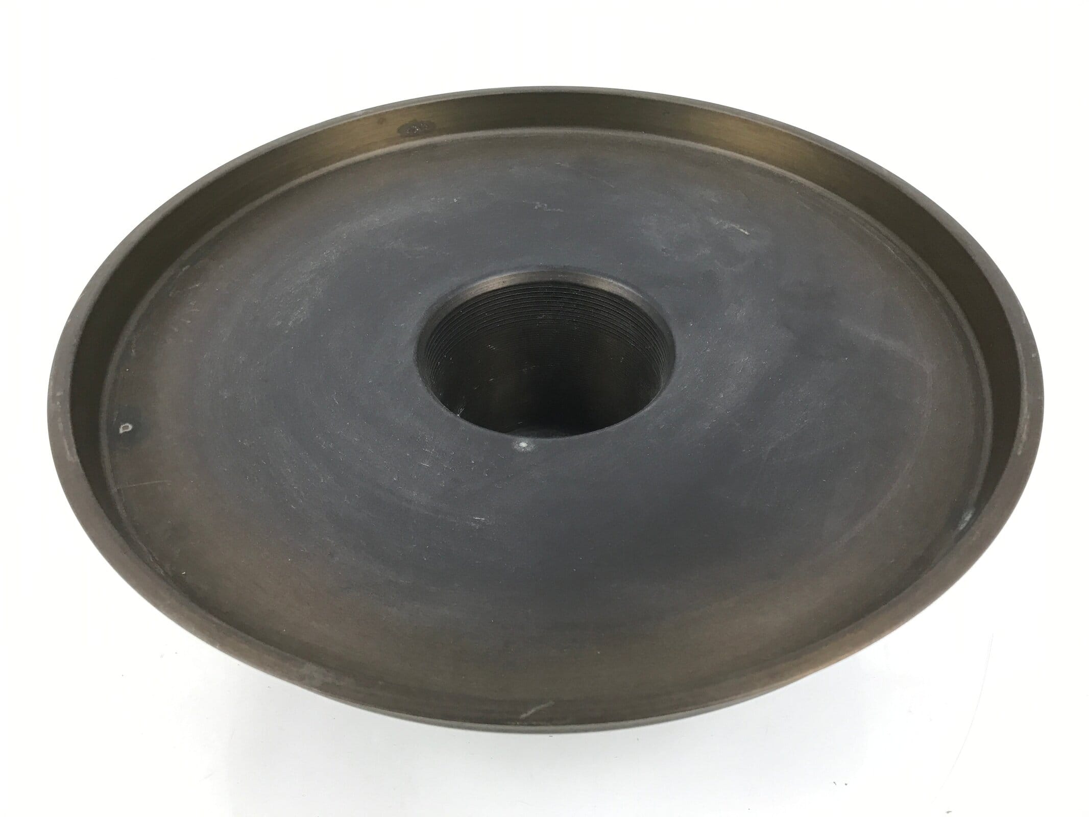 Japanese Bronze Usubata Flower Vase Vtg Ikebana Arrangement 2pc Kabin UB59