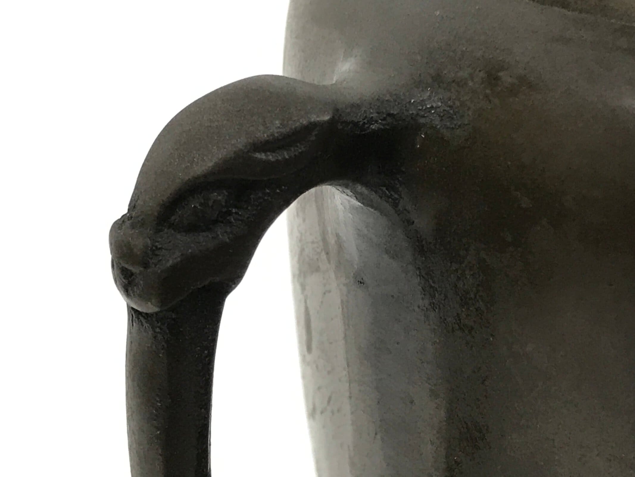 Japanese Bronze Usubata Flower Vase Vtg Ikebana Arrangement 2pc Kabin UB59