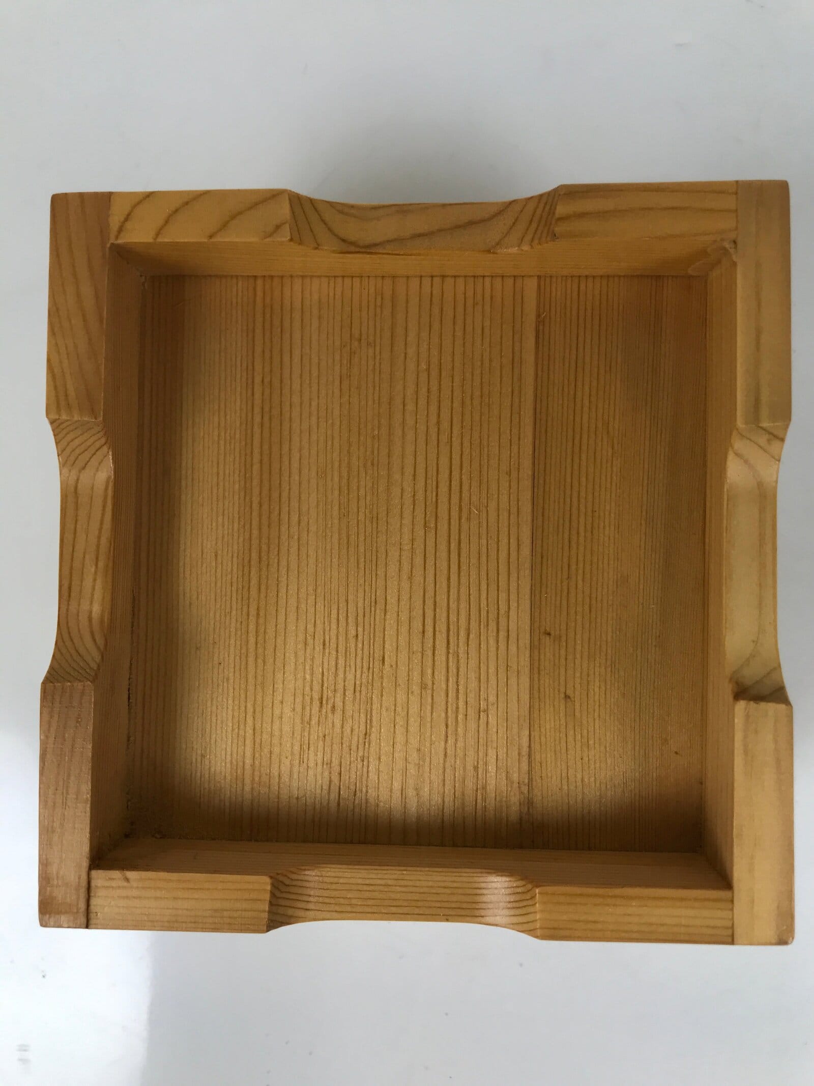 Japanese Brushed Lacquer Lidded Wooden Box Dish Vtg Kaiseki Meal Brown L412