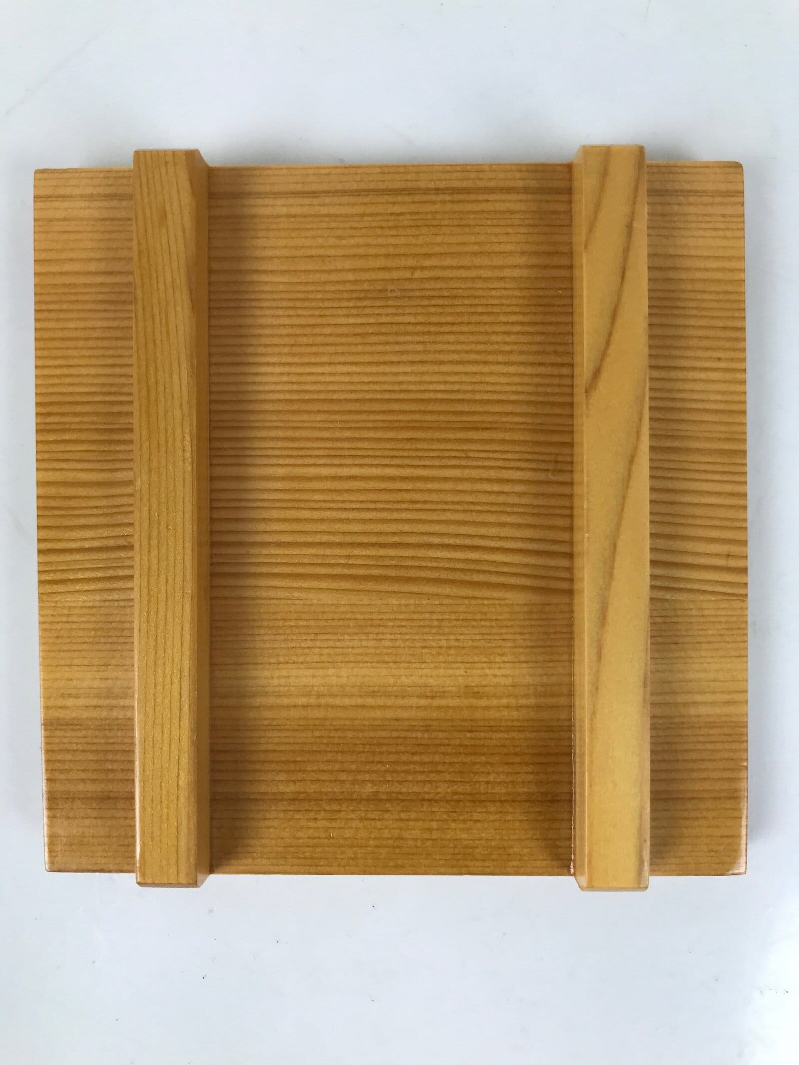 Japanese Brushed Lacquer Lidded Wooden Box Dish Vtg Kaiseki Meal Brown L412