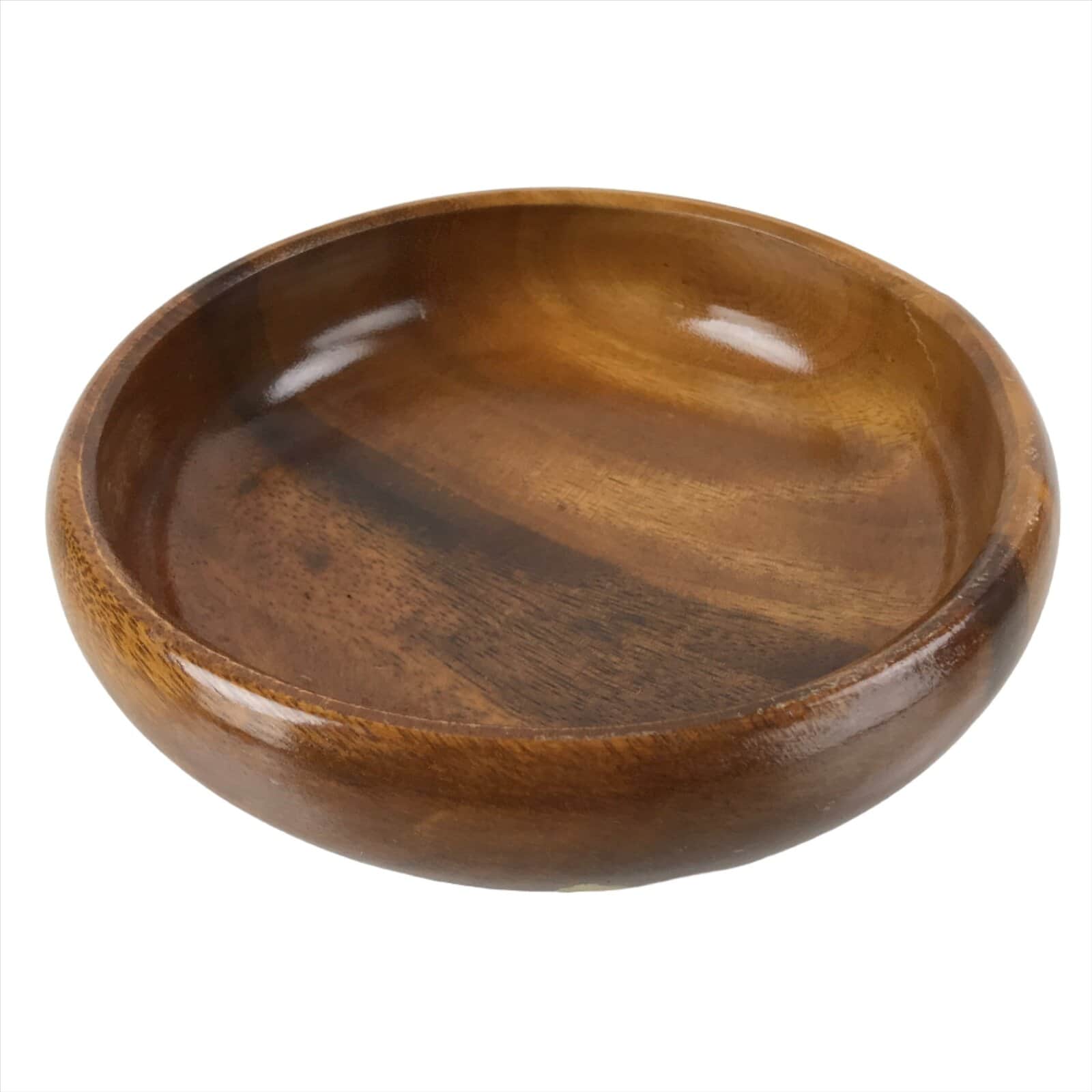 Japanese Brushed Lacquer Wood Kashiki Snack Bowl Vtg Kashibachi Brown L263