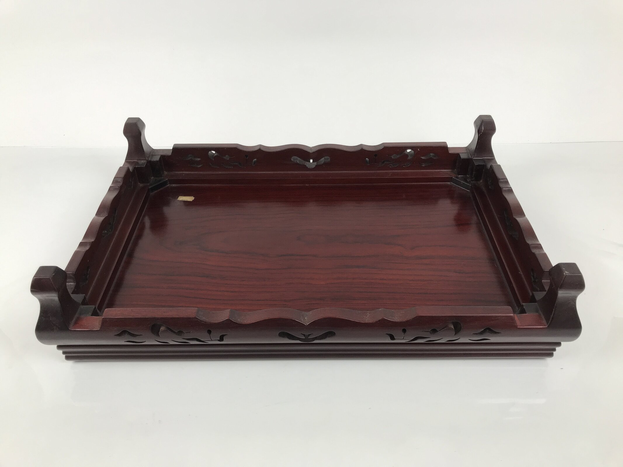 Japanese Brushed Lacquer Wooden Flower Vase Stand Vtg Kadai Ikebana Bonsai WT577