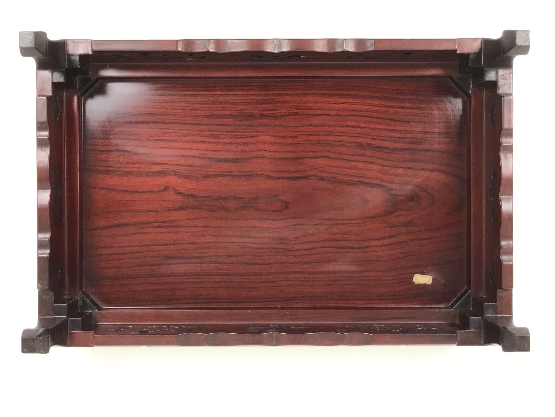 Japanese Brushed Lacquer Wooden Flower Vase Stand Vtg Kadai Ikebana Bonsai WT577