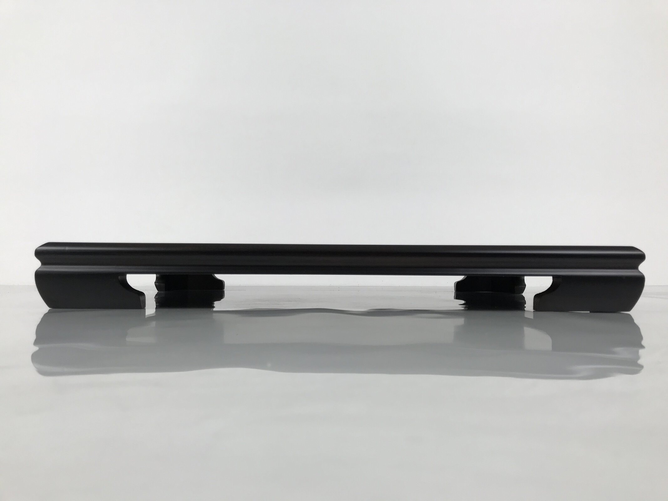 Japanese Brushed Lacquer Wooden Flower Vase Stand Vtg Kadai Ikebana Bonsai WT584