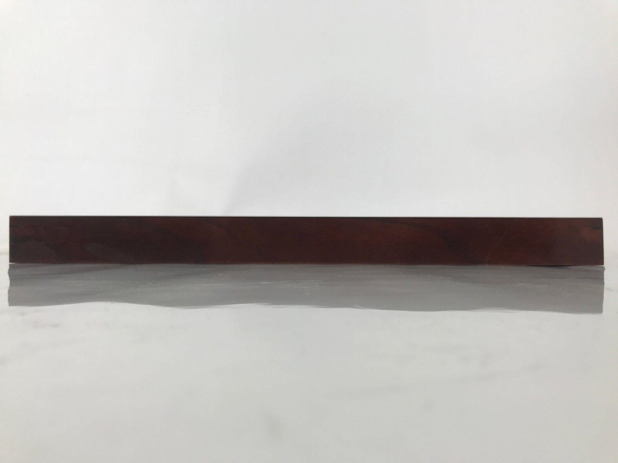 Japanese Brushed Lacquer Wooden Serving Tray Vtg Obon Makie Kikyo Flowers L421