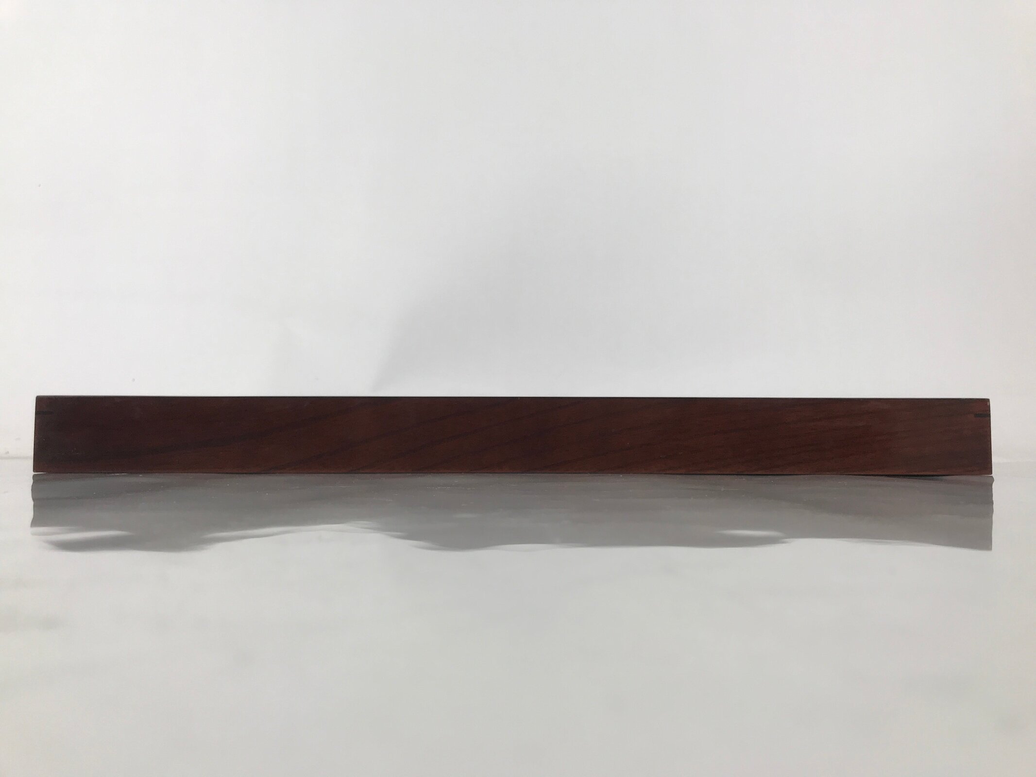 Japanese Brushed Lacquer Wooden Serving Tray Vtg Obon Makie Kikyo Flowers L421