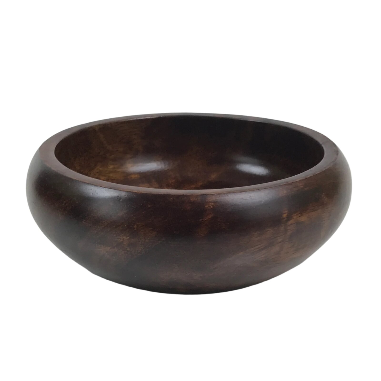 Japanese Brushed Lacquer Wooden Small Bowl Vtg Salad Kobachi Dish Brown L437