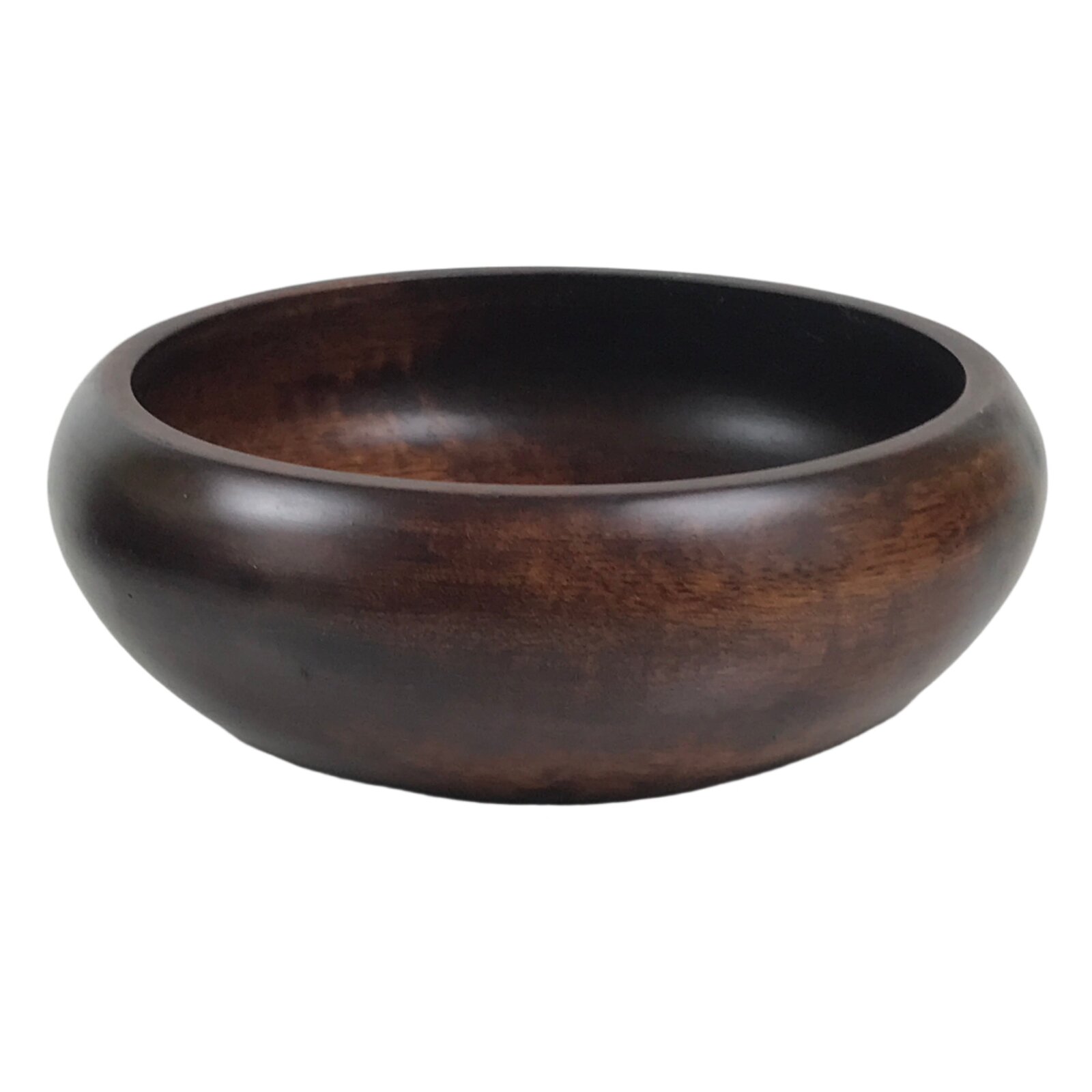 Japanese Brushed Lacquer Wooden Small Bowl Vtg Salad Kobachi Dish Brown L440