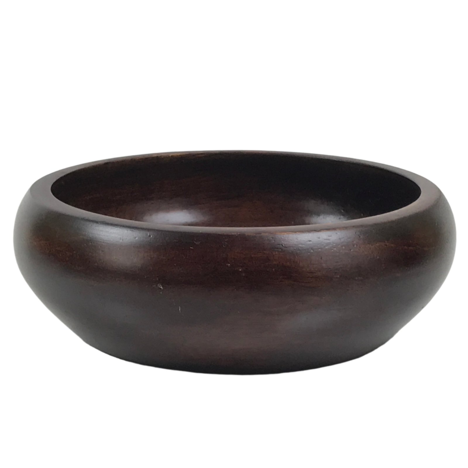 Japanese Brushed Lacquer Wooden Small Bowl Vtg Salad Kobachi Dish Brown L441