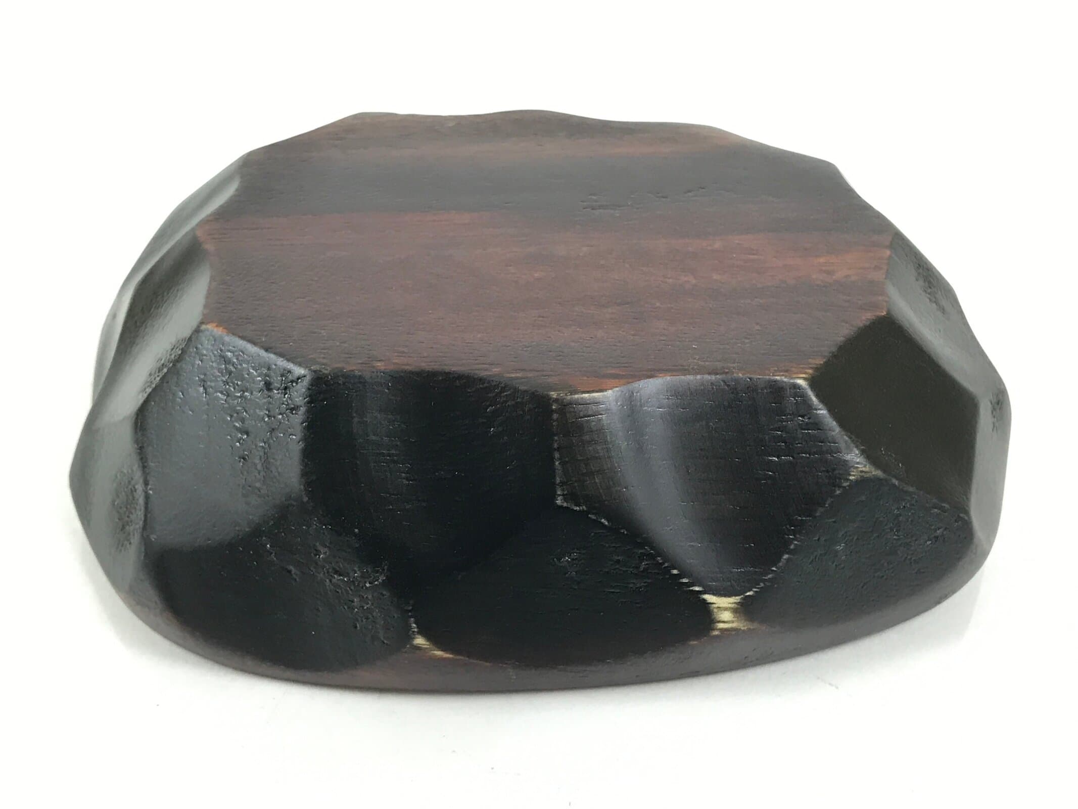 Japanese Brushed Lacquer Wooden Small Bowl Vtg Salad Kobachi Dish Brown L446