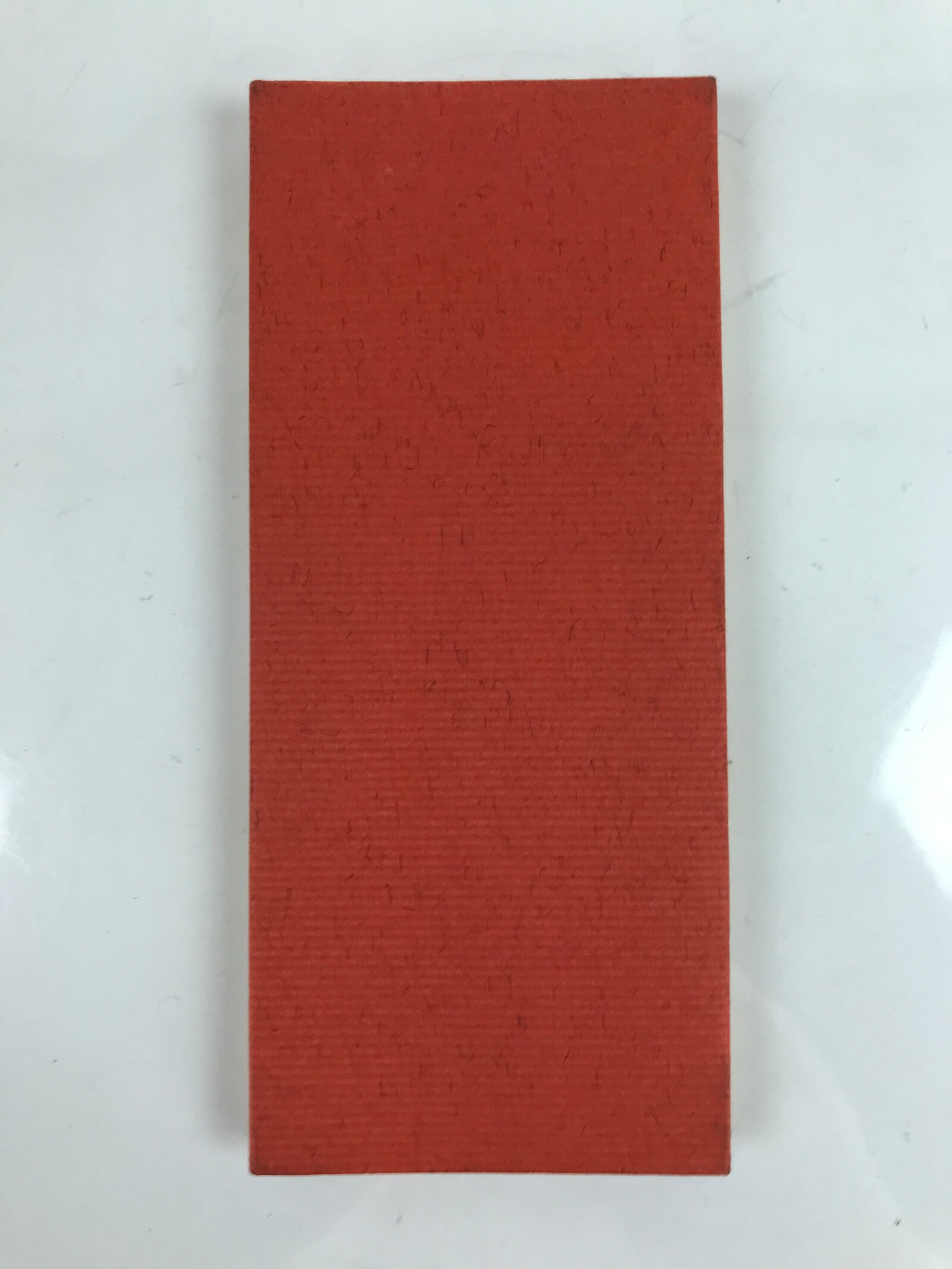 Japanese Buddhist Accordion Book Vtg Kannon Sutra Paper Red BA512