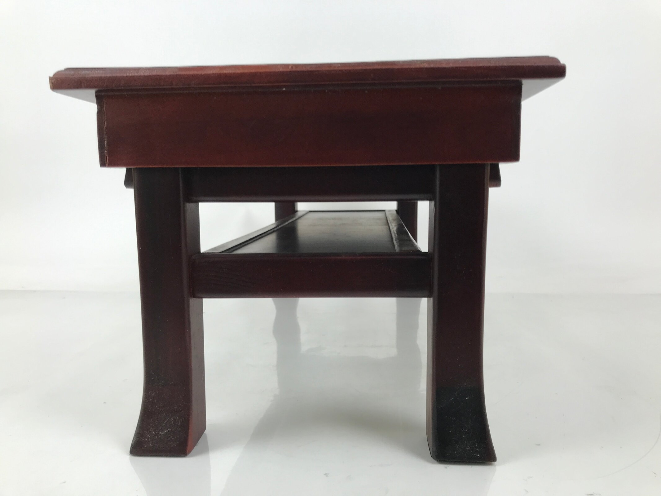 Japanese Buddhist Altar Brushed Lacquer Folding Kyozukue Offering Table BA707
