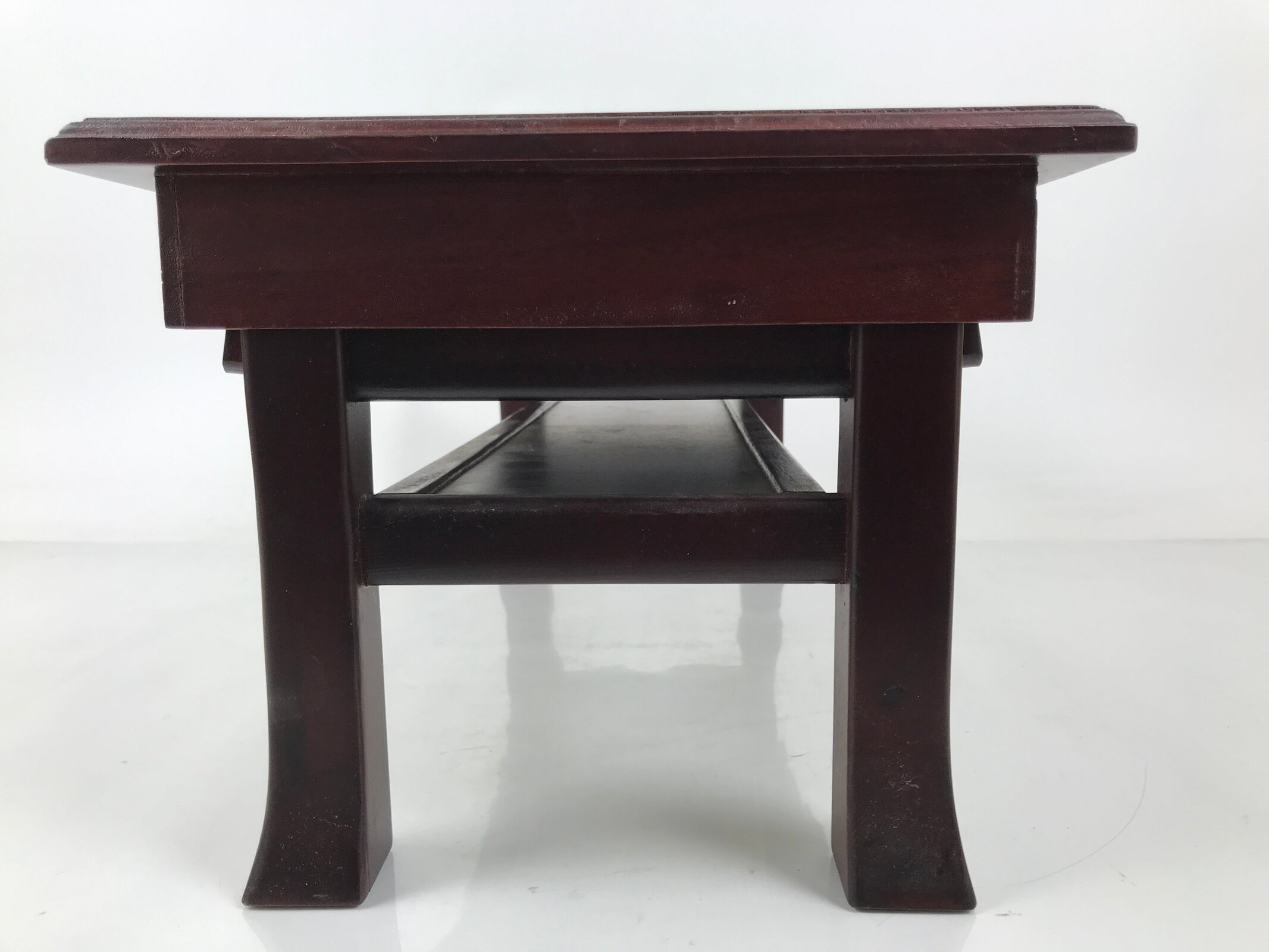 Japanese Buddhist Altar Brushed Lacquer Folding Kyozukue Offering Table BA707