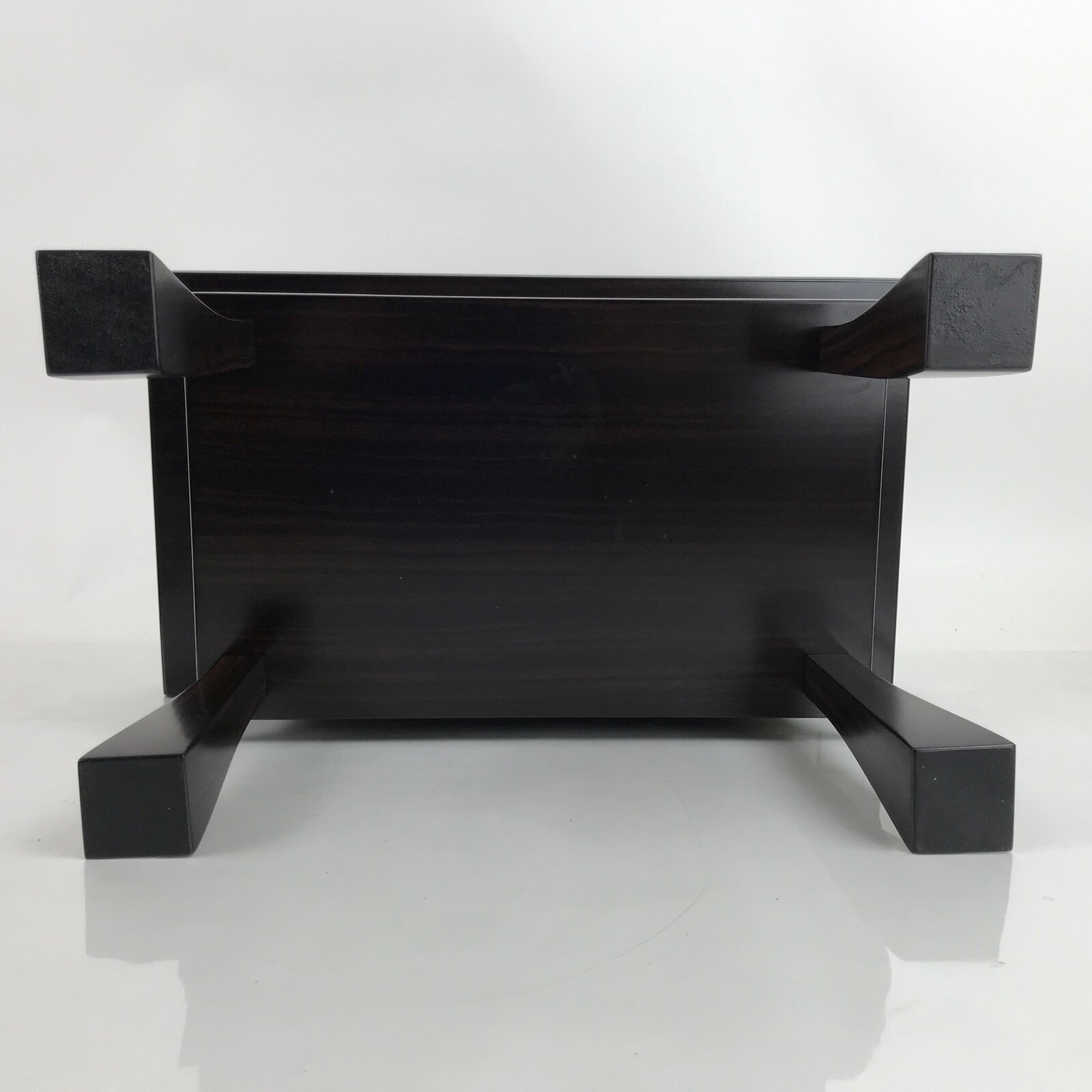 Japanese Buddhist Altar Brushed Lacquer Wood Offering Table Vtg Kyozukue BA373