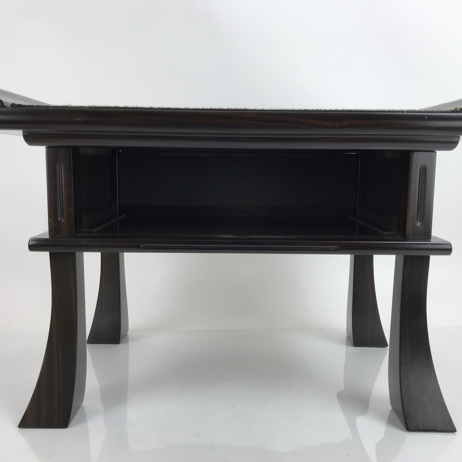 Japanese Buddhist Altar Brushed Lacquer Wood Offering Table Vtg Kyozukue BA373