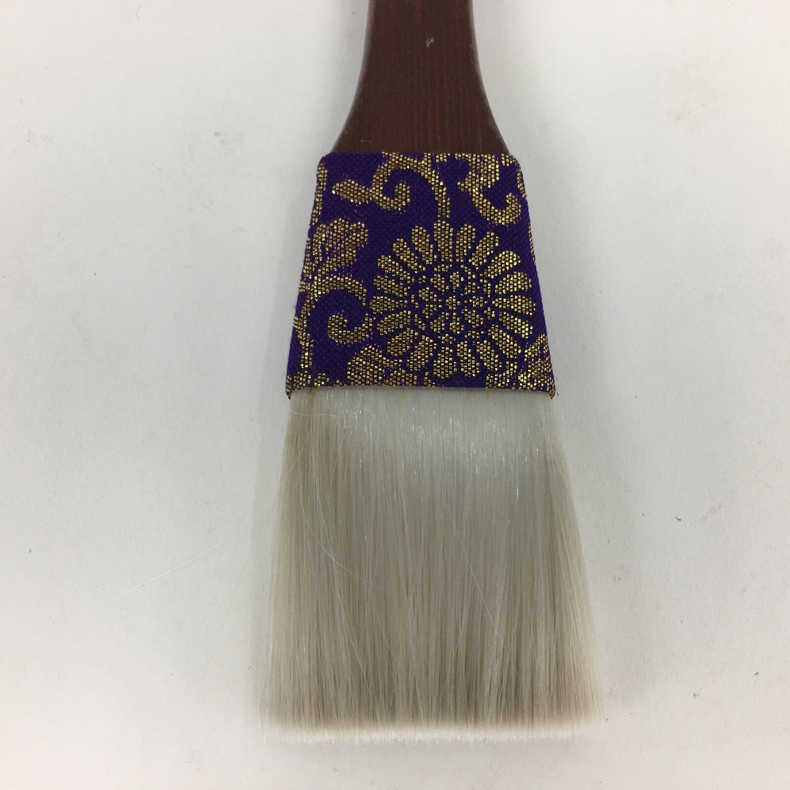 Japanese Buddhist Altar Cleaning Brush Vtg Soft Brush White Wood Handle BU591